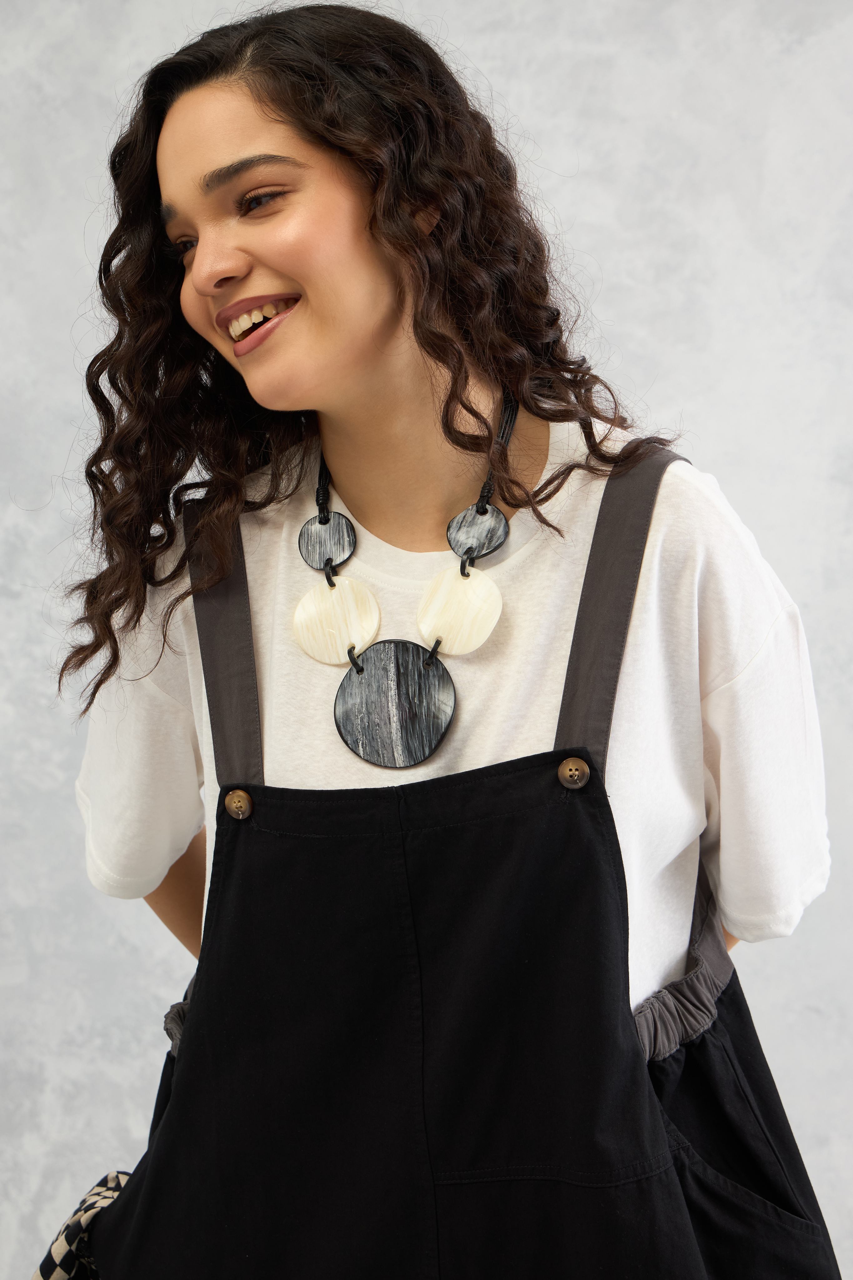 The Dual Tone Dungree Dress (10% Off Auto Applied On Add to Cart)