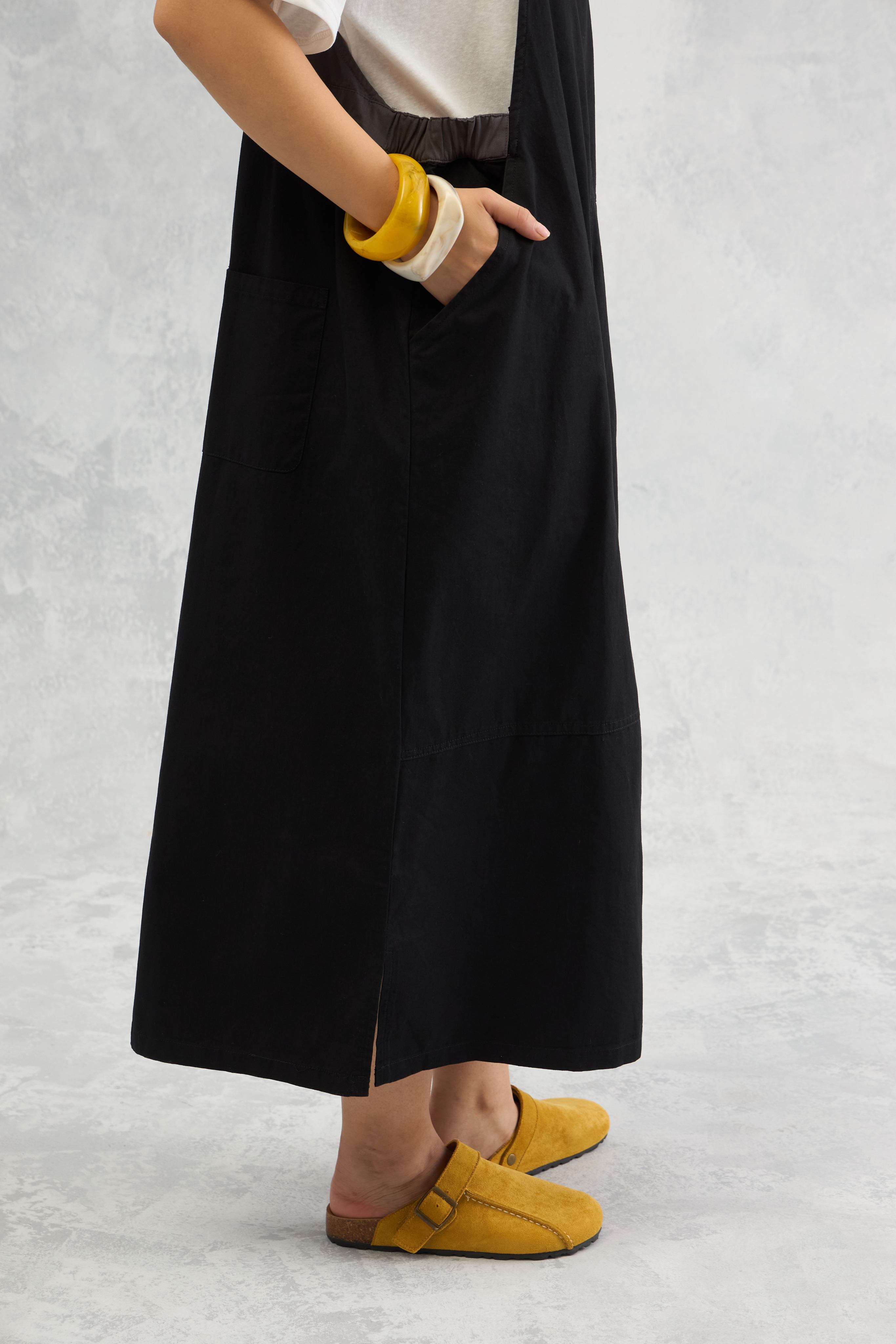 The Dual Tone Dungree Dress (10% Off Auto Applied On Add to Cart)