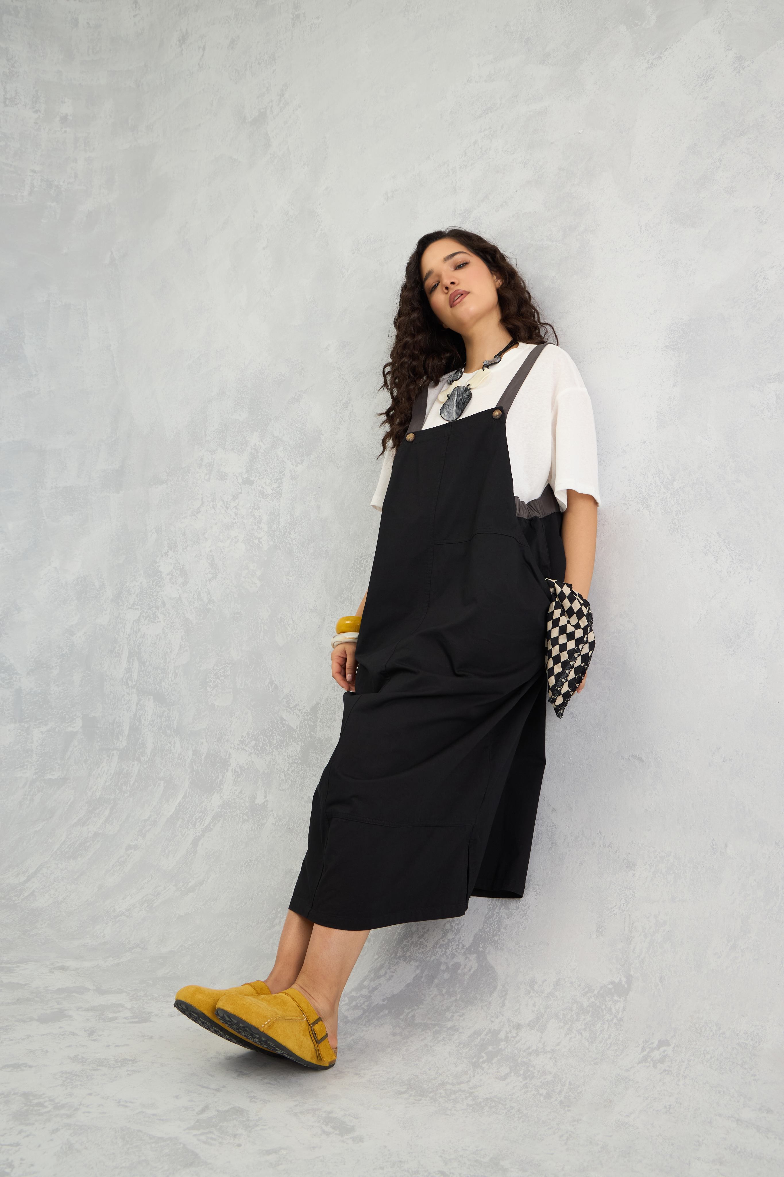The Dual Tone Dungree Dress (10% Off Auto Applied On Add to Cart)