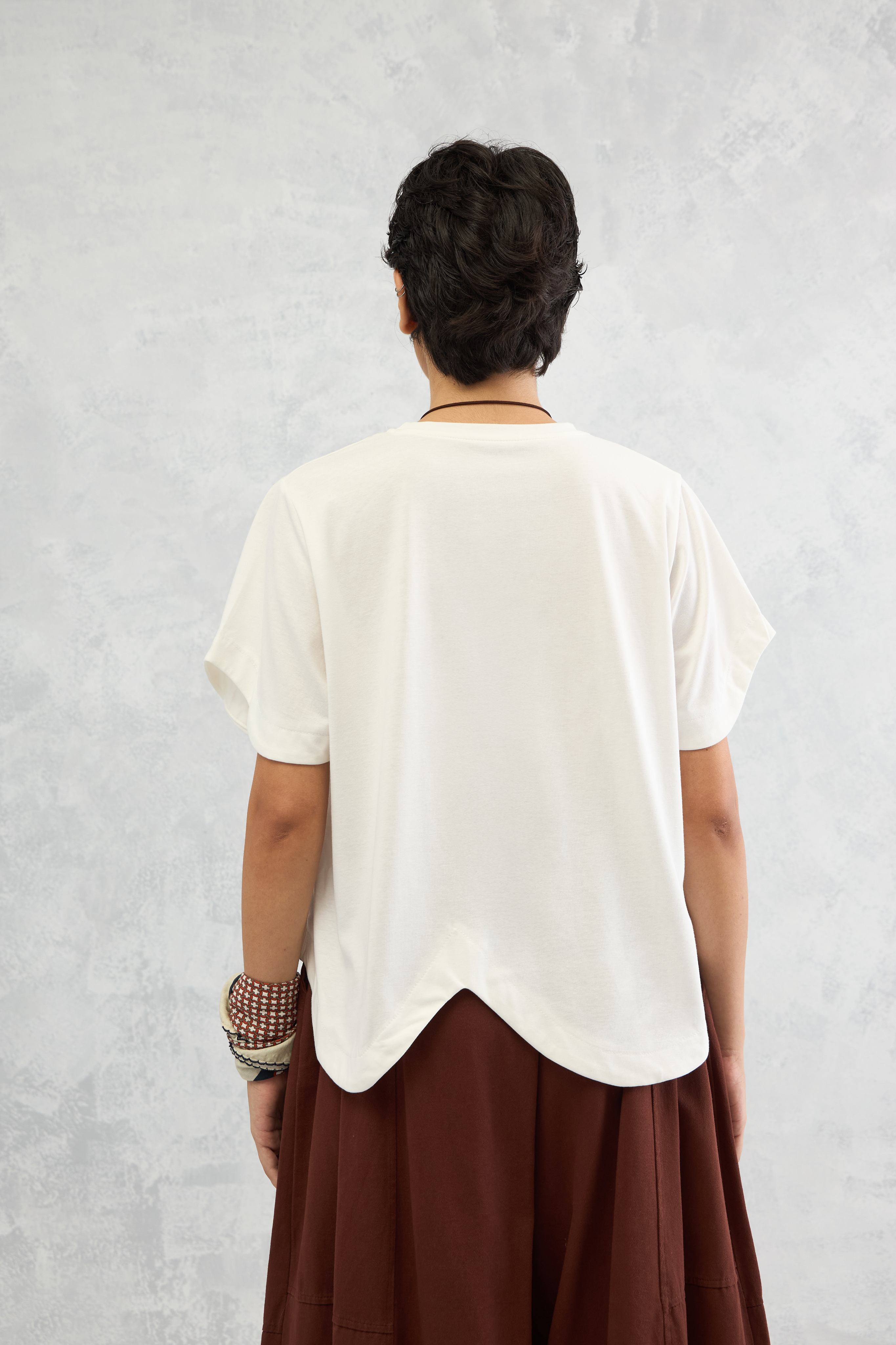 Scallop Edge Tee (10% Off Auto Applied On Add to Cart)