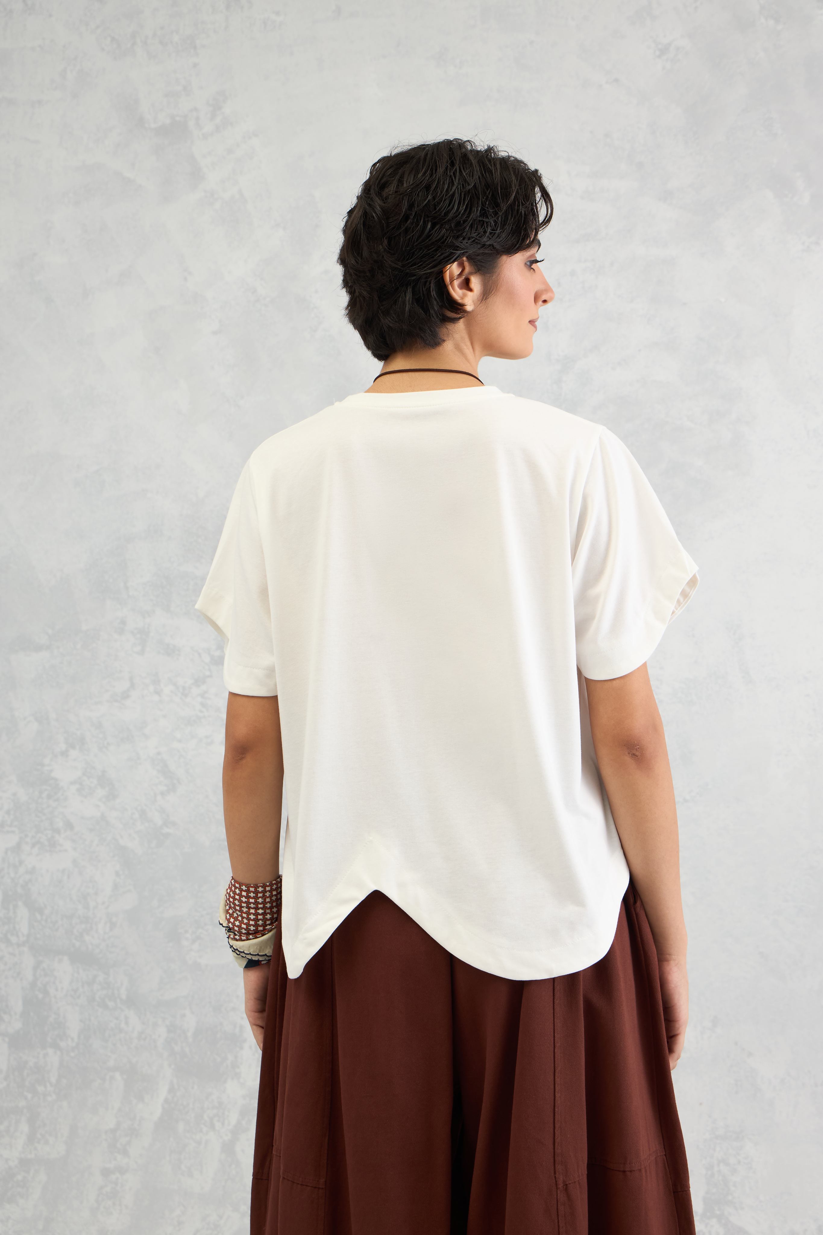 Scallop Edge Tee (10% Off Auto Applied On Add to Cart)