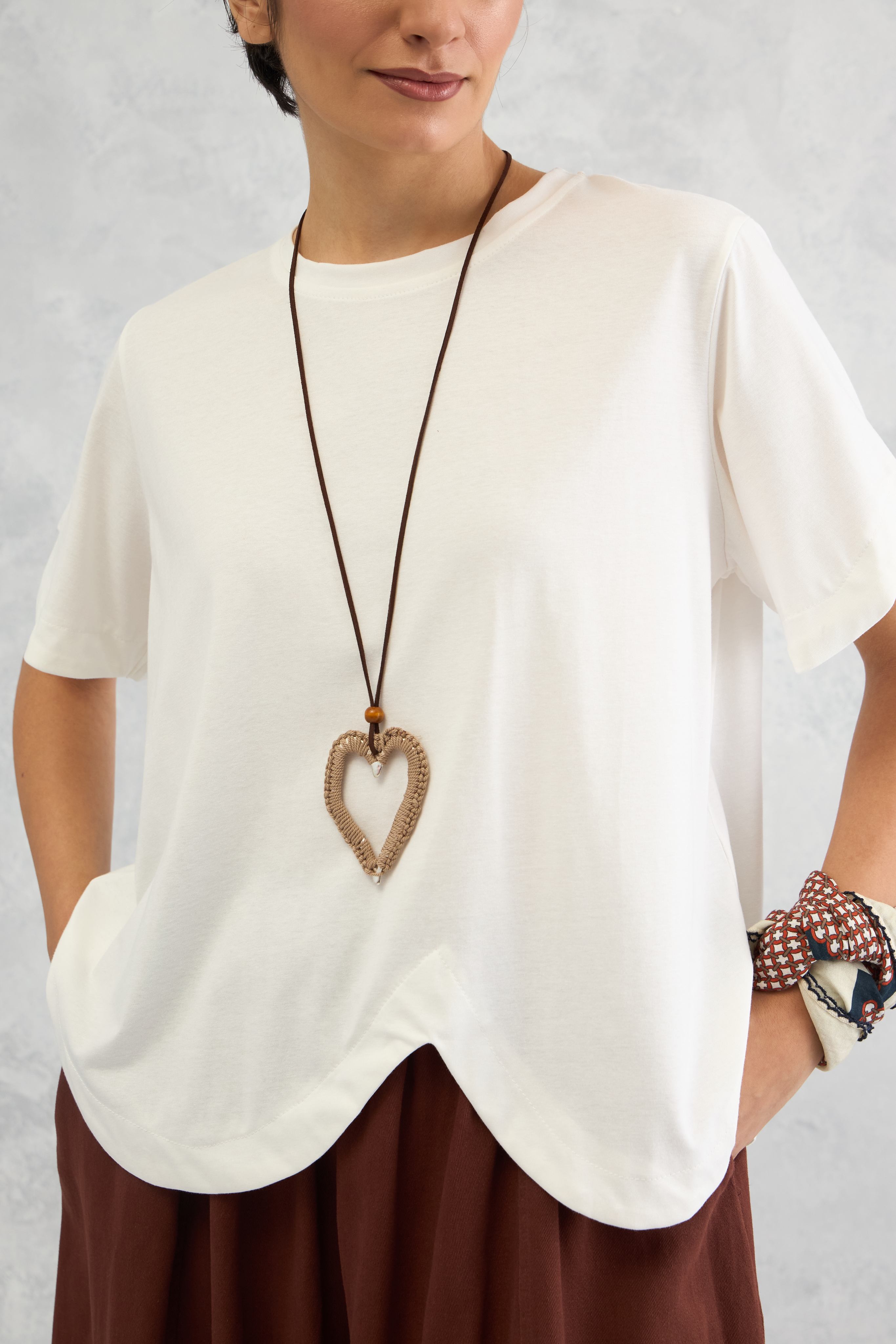 Scallop Edge Tee (10% Off Auto Applied On Add to Cart)
