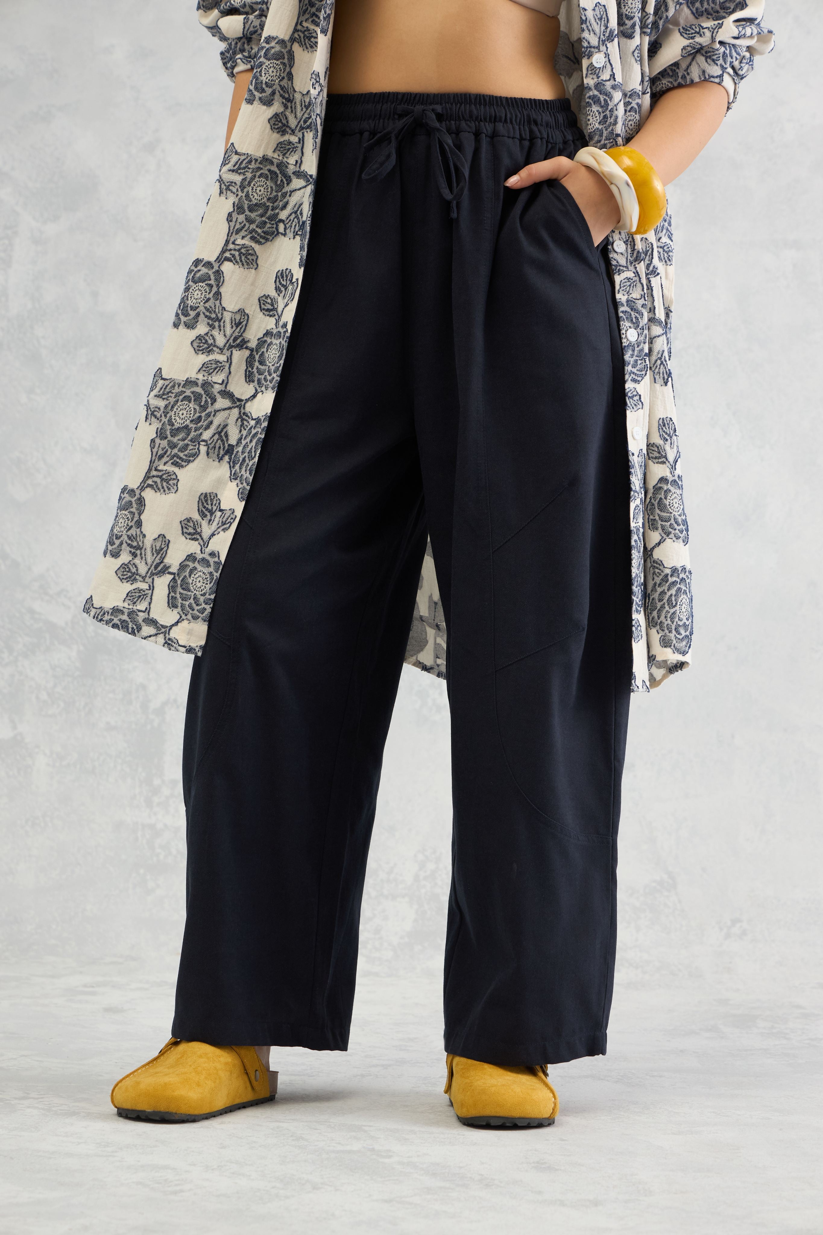 Panelled Barrel Pant (10% Off Auto Applied On Add to Cart)
