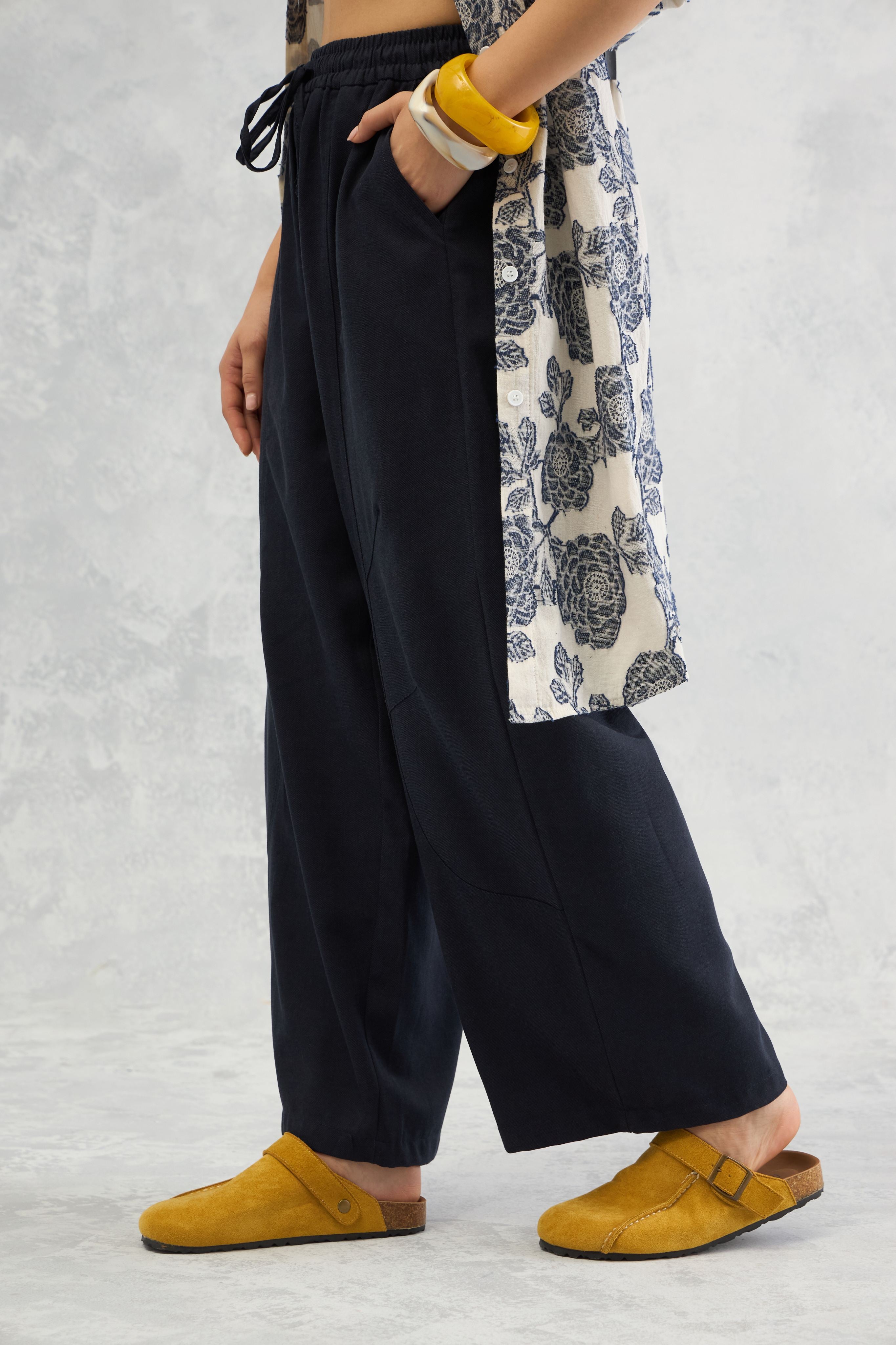 Panelled Barrel Pant (10% Off Auto Applied On Add to Cart)
