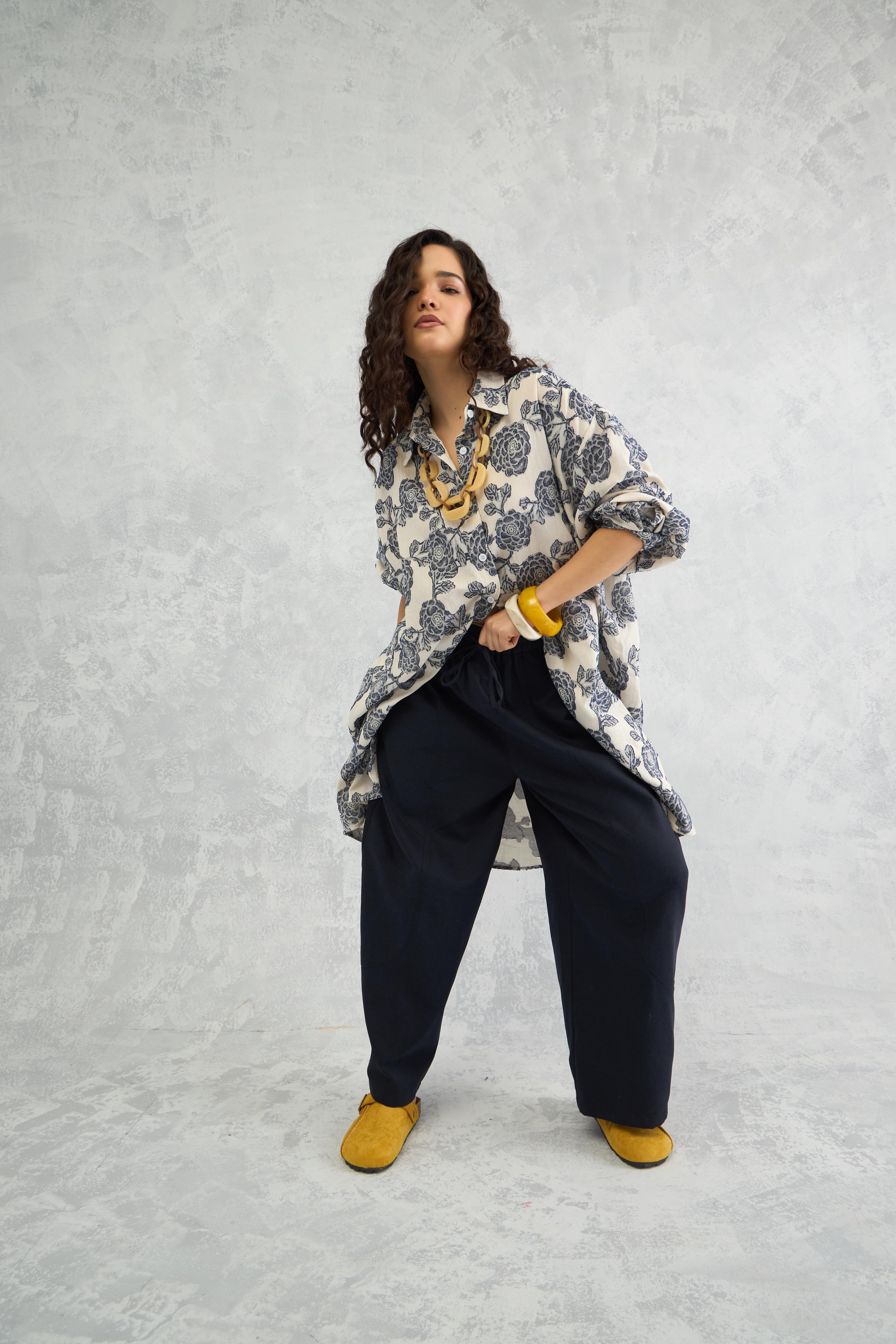 Panelled Barrel Pant (10% Off Auto Applied On Add to Cart)