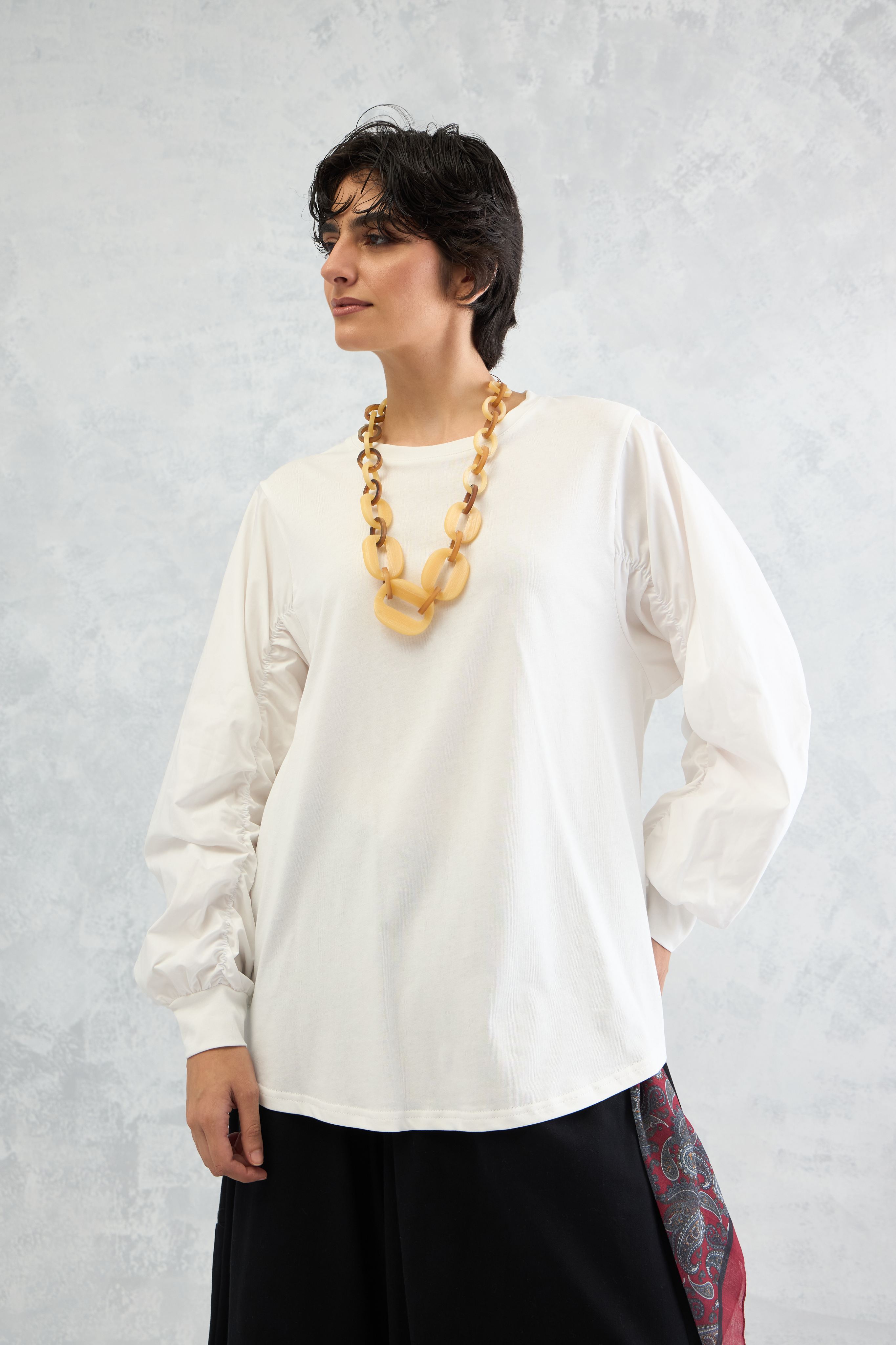 Scrunch Sleeve Tee (10% Off Auto Applied On Add to Cart)