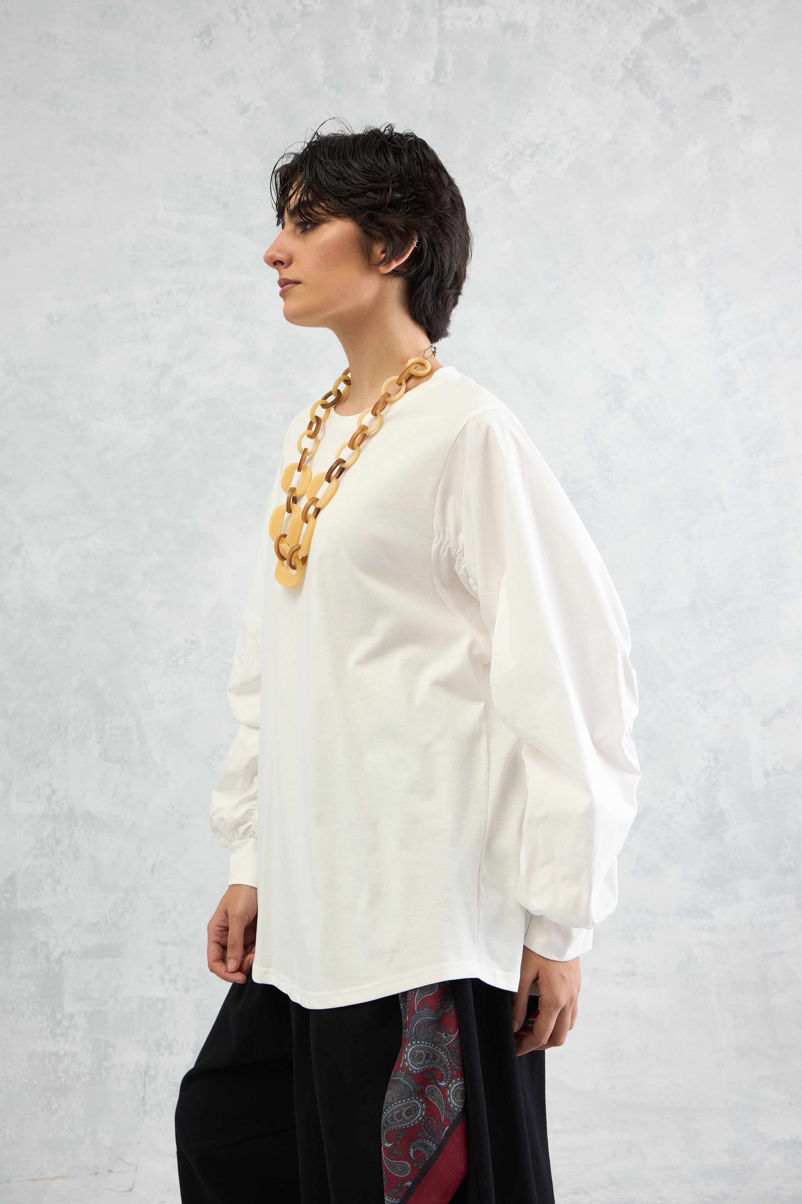 Scrunch Sleeve Tee (10% Off Auto Applied On Add to Cart)