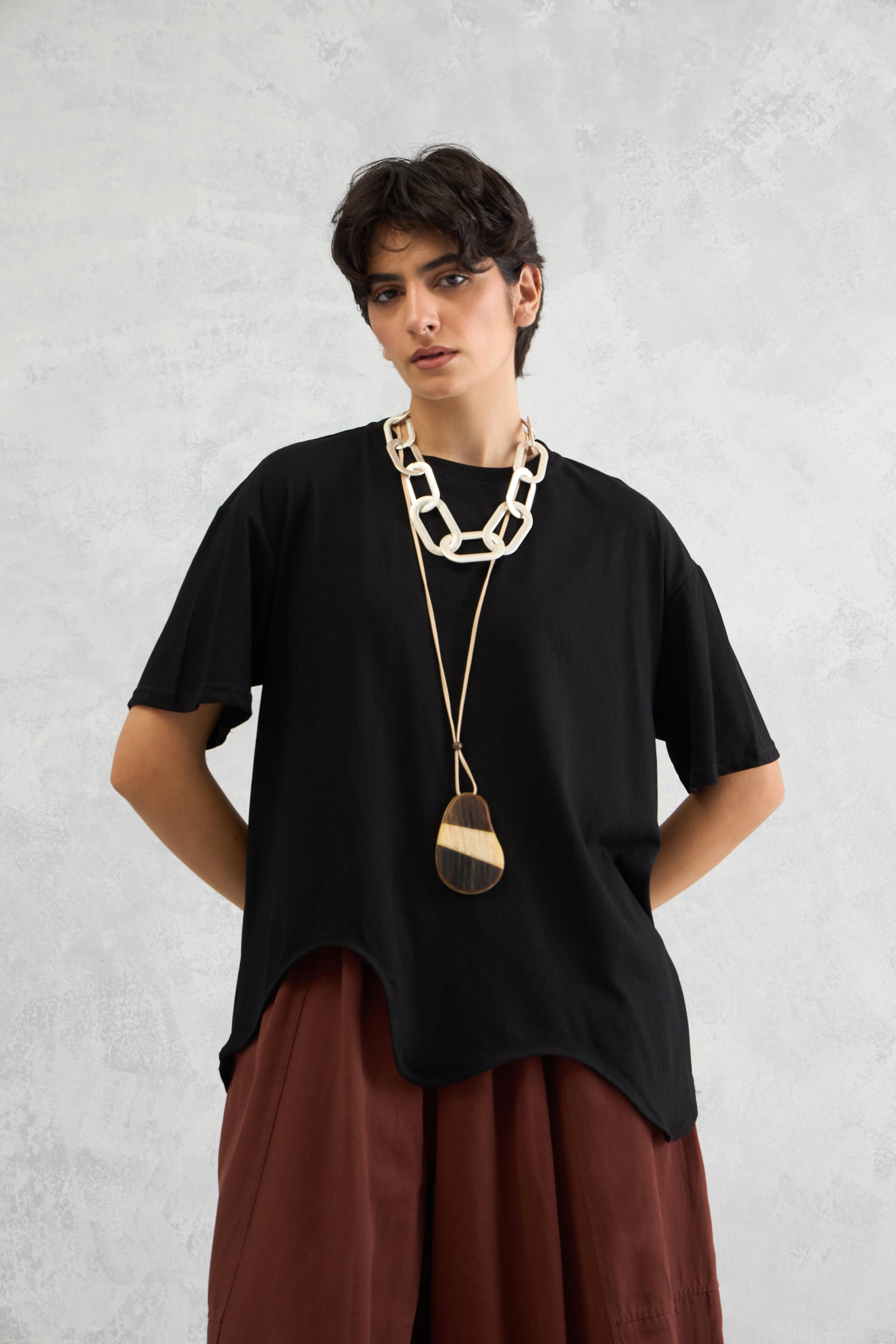 Wave Hem Tee (10% Off Auto Applied On Add to Cart)