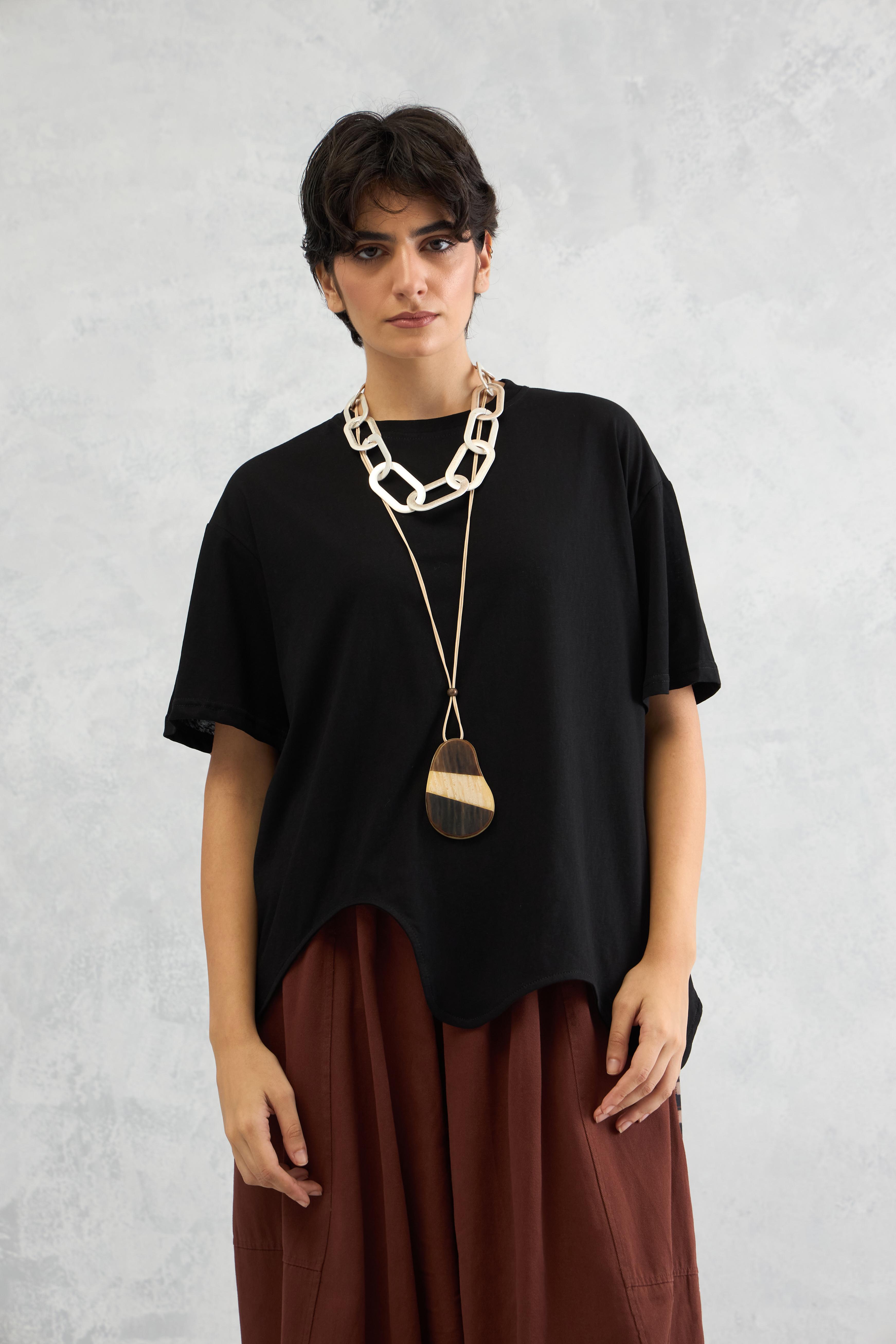 Wave Hem Tee (10% Off Auto Applied On Add to Cart)
