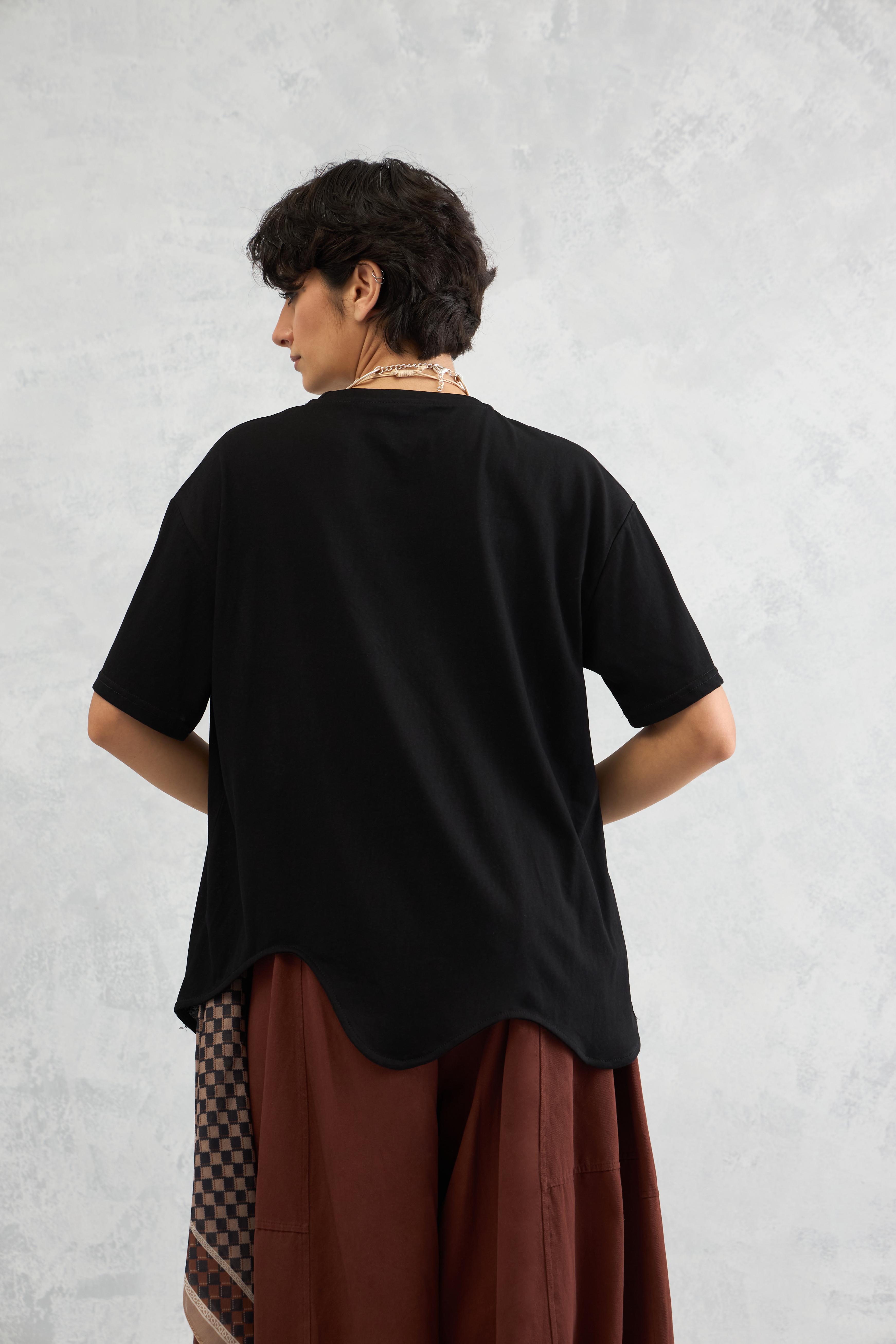 Wave Hem Tee (10% Off Auto Applied On Add to Cart)