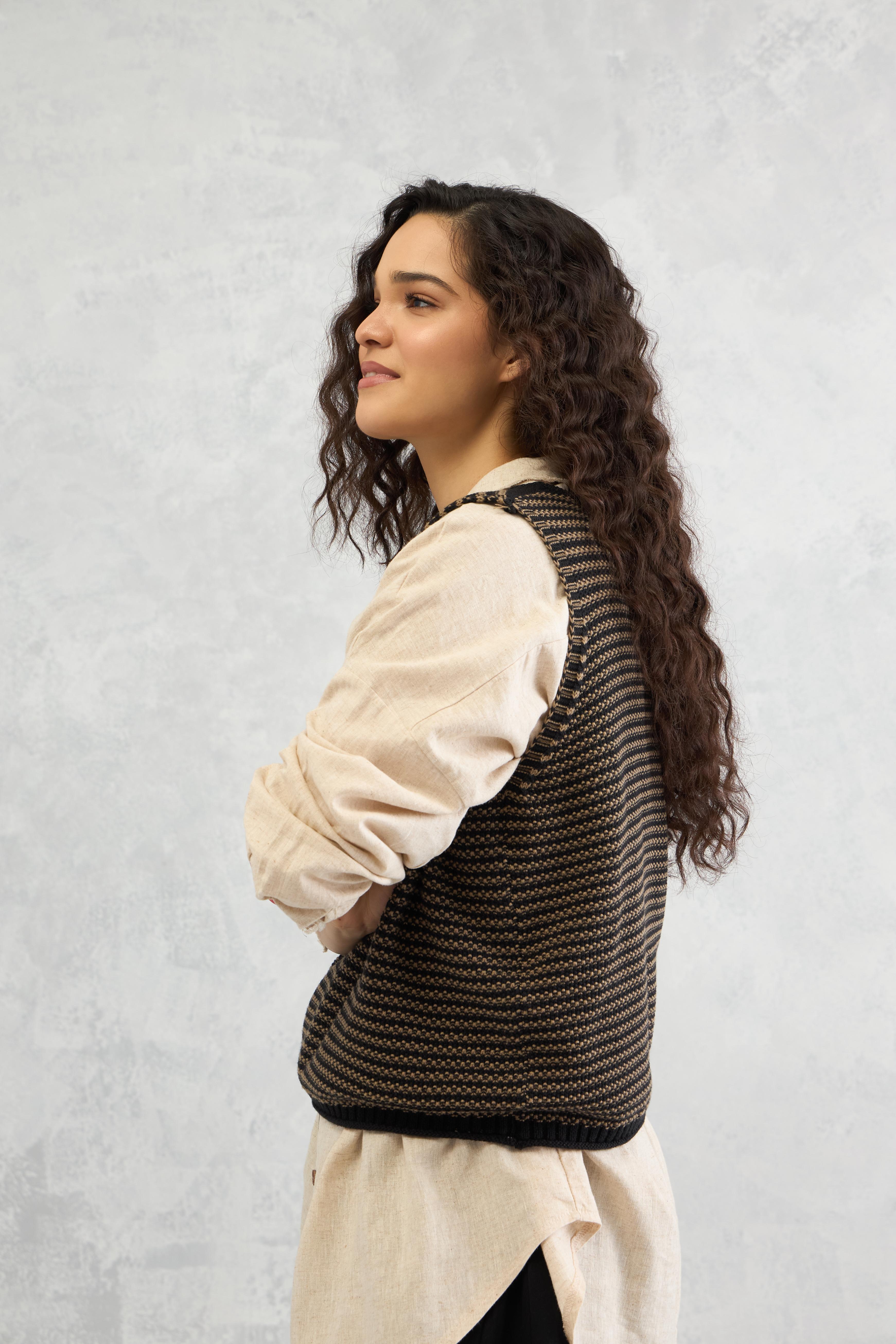 The Hive Stripe Vest (10% Off Auto Applied On Add to Cart)