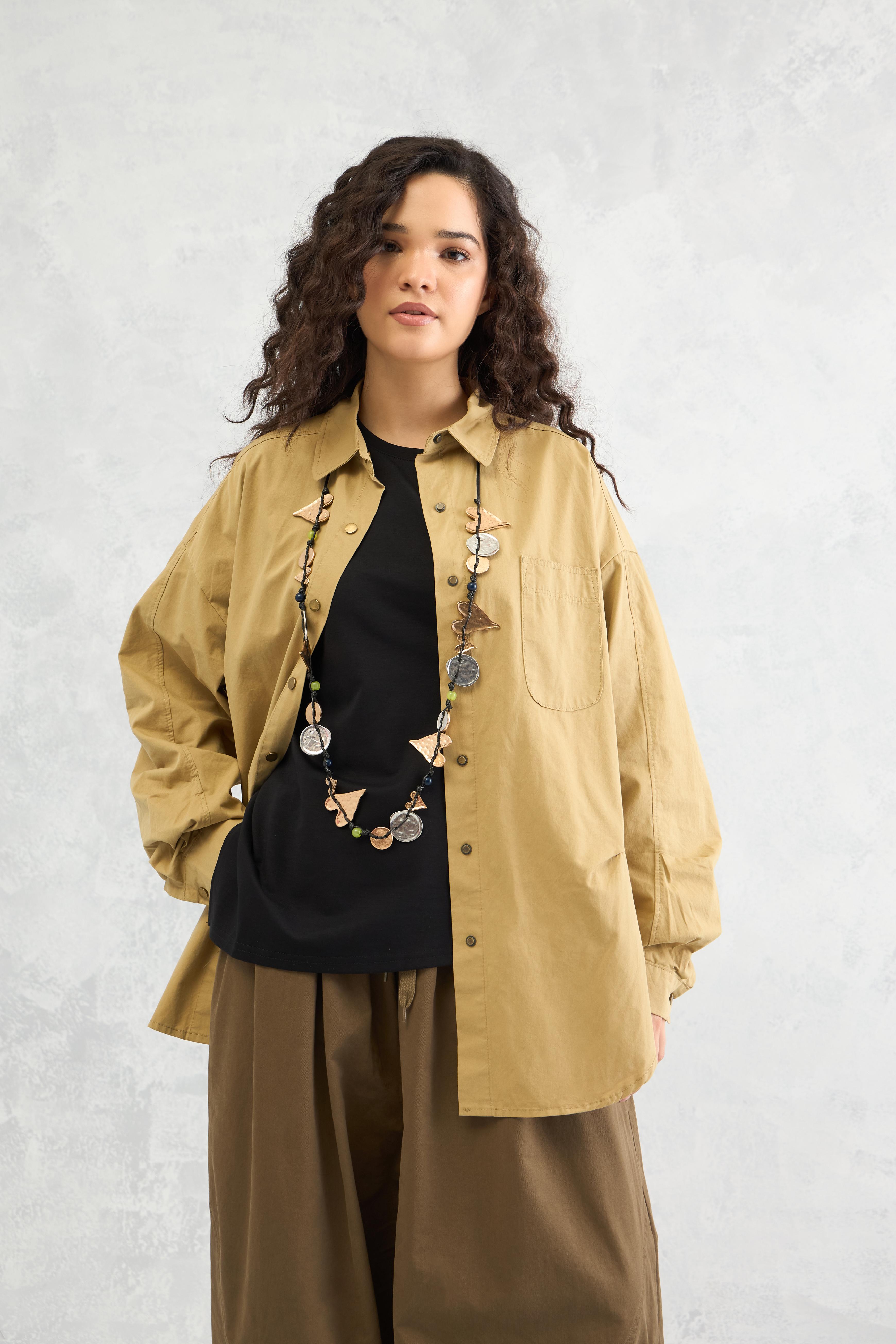 Snap Volume Overshirt (10% Off Auto Applied On Add to Cart)