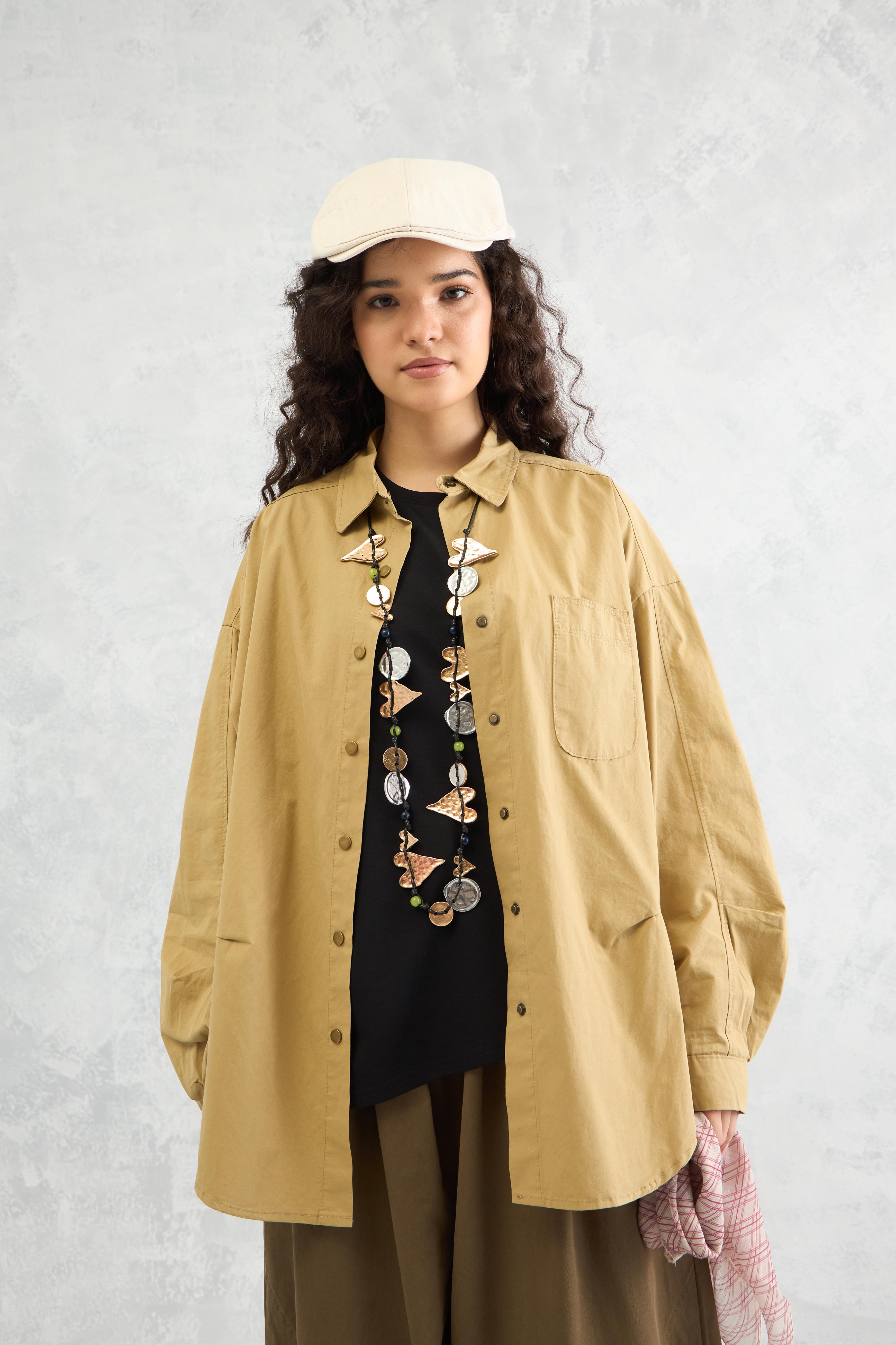 Snap Volume Overshirt (10% Off Auto Applied On Add to Cart)