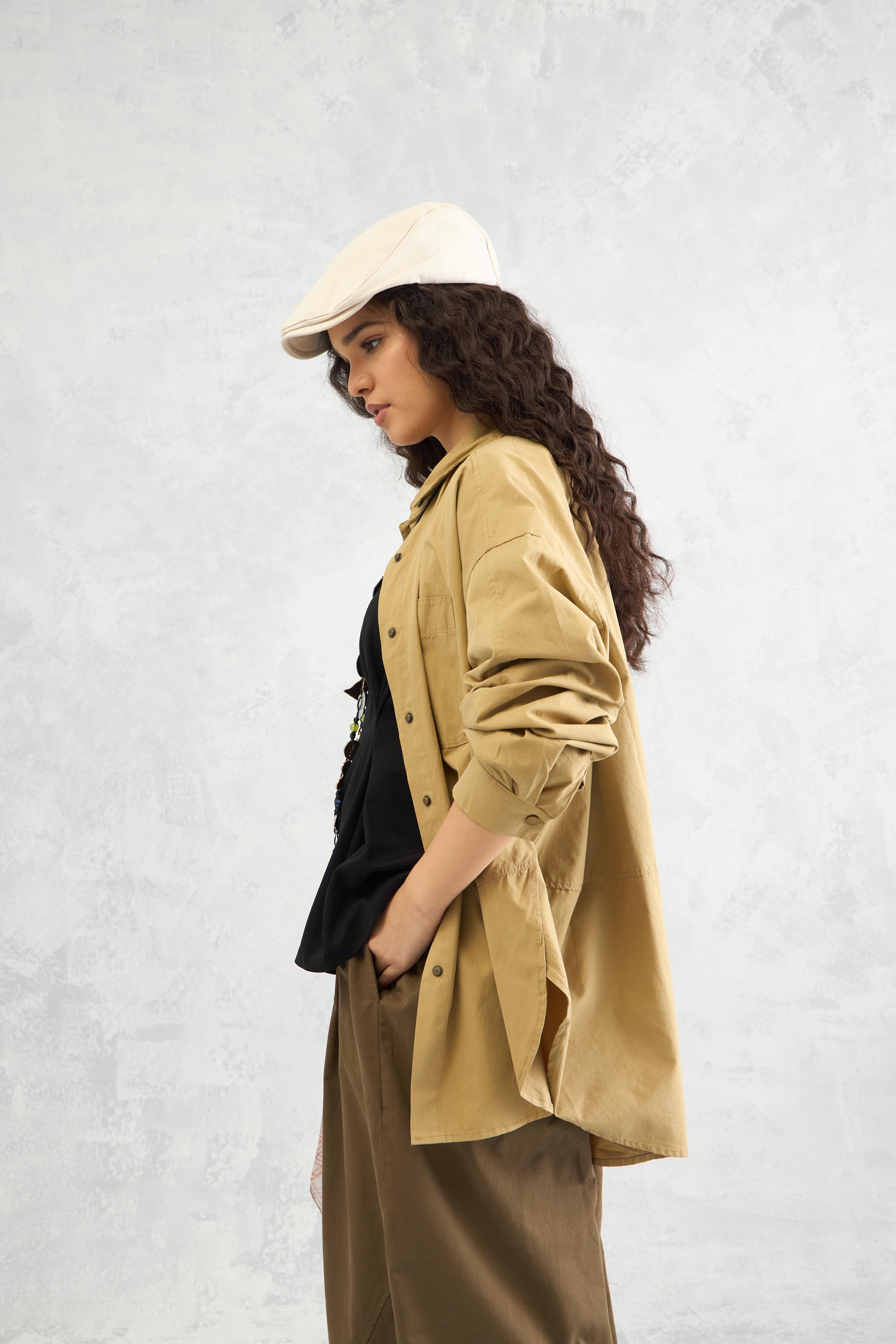 Snap Volume Overshirt (10% Off Auto Applied On Add to Cart)