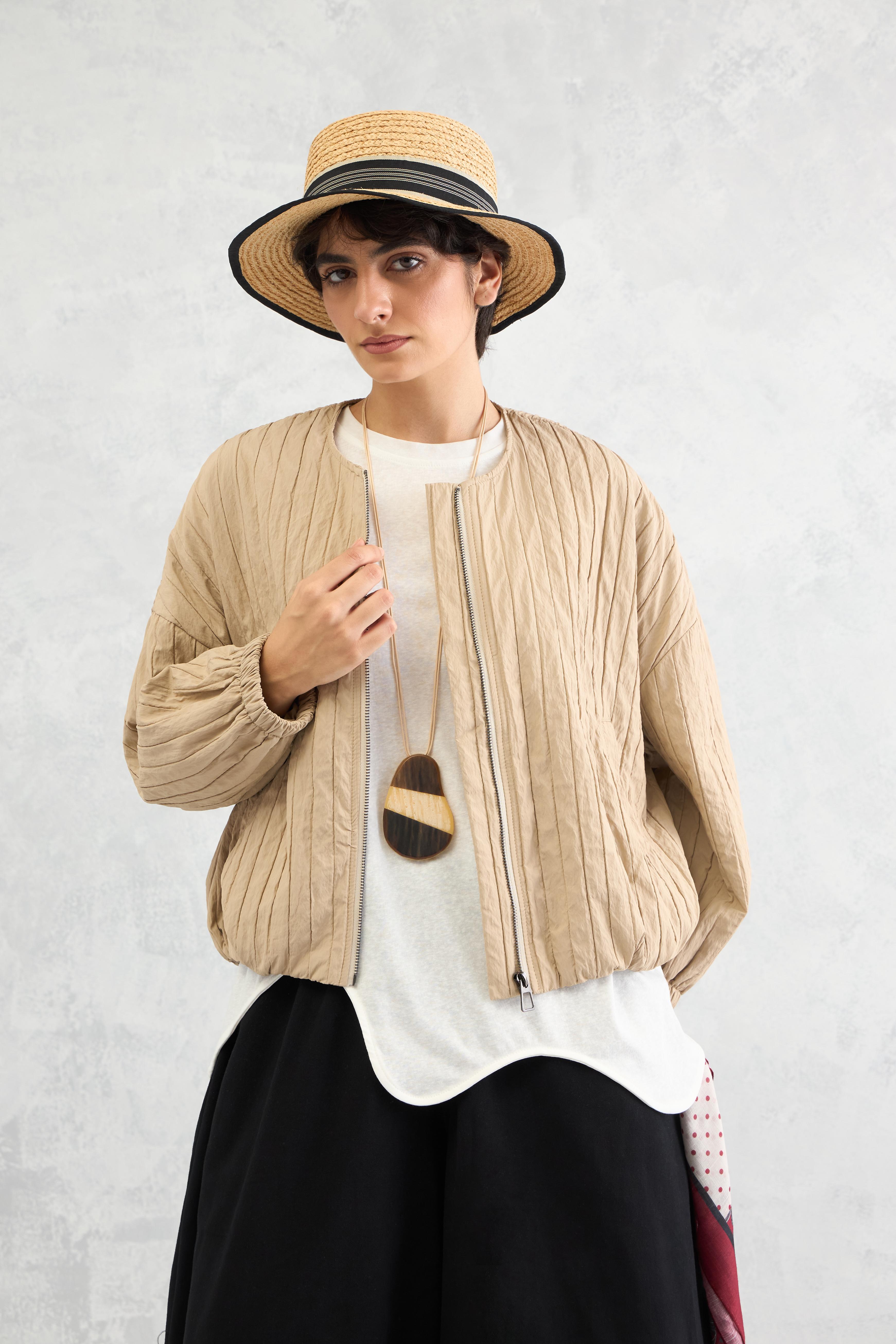 Quilted Blouson Jacket (10% Off Auto Applied On Add to Cart)