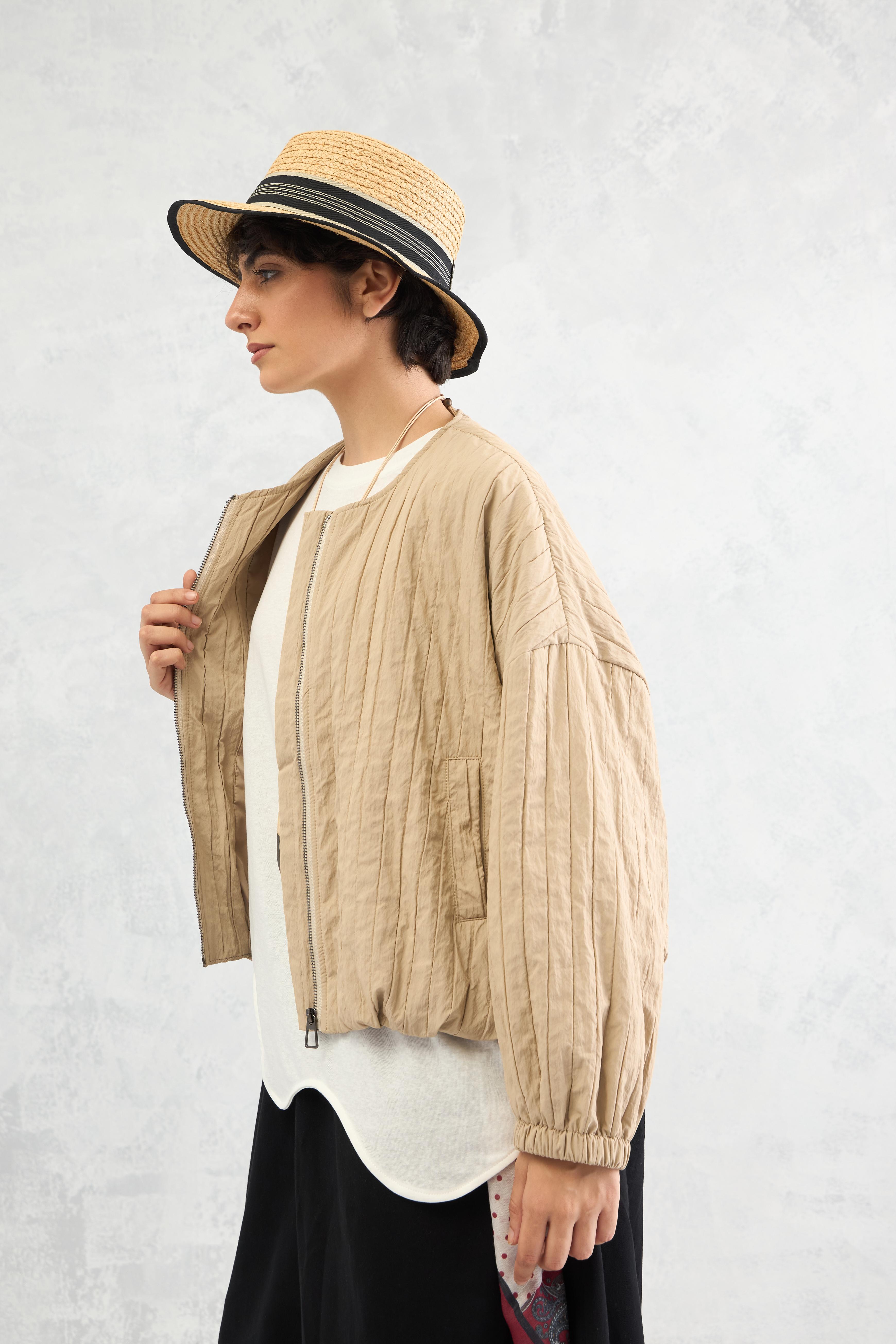 Quilted Blouson Jacket (10% Off Auto Applied On Add to Cart)