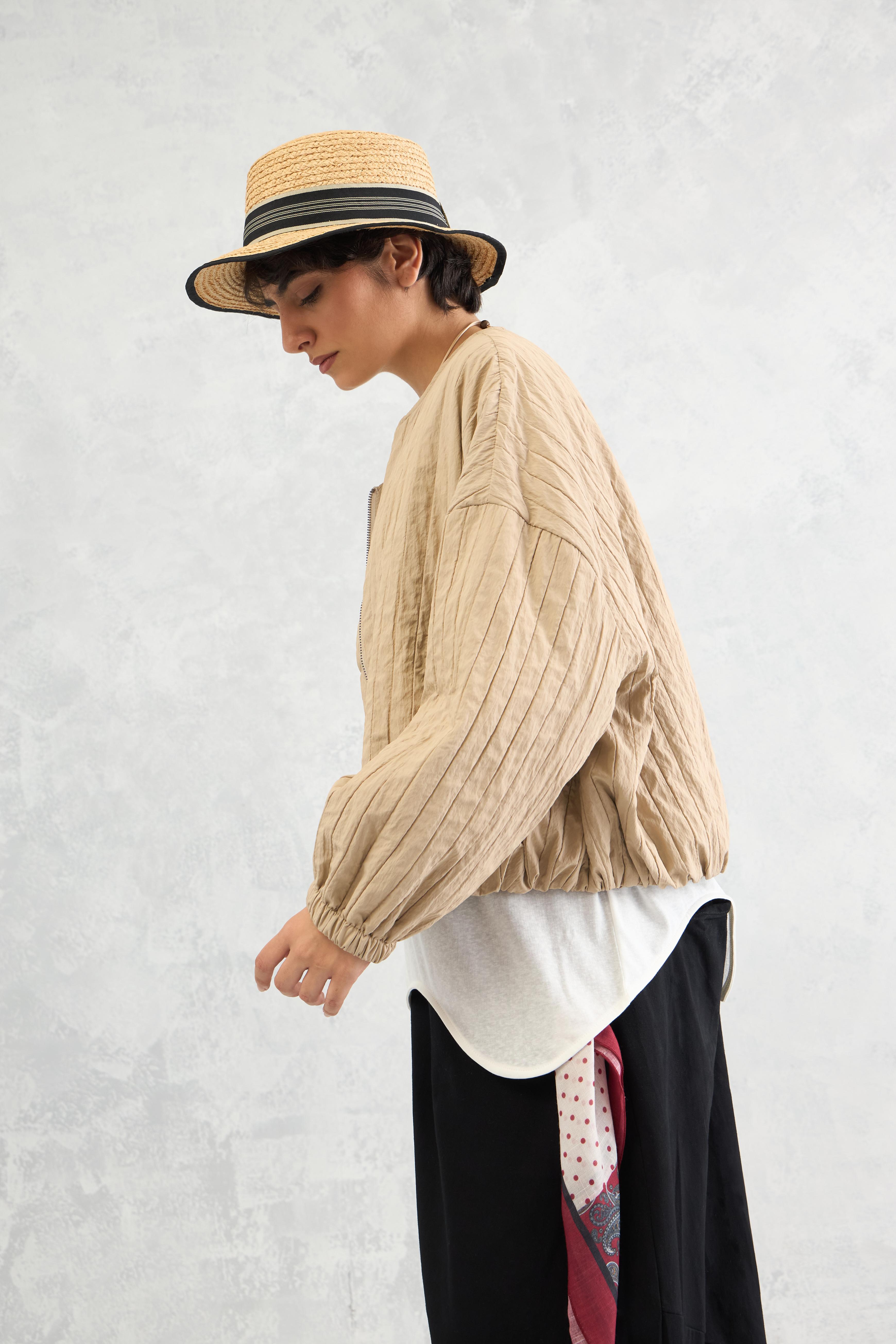 Quilted Blouson Jacket (10% Off Auto Applied On Add to Cart)