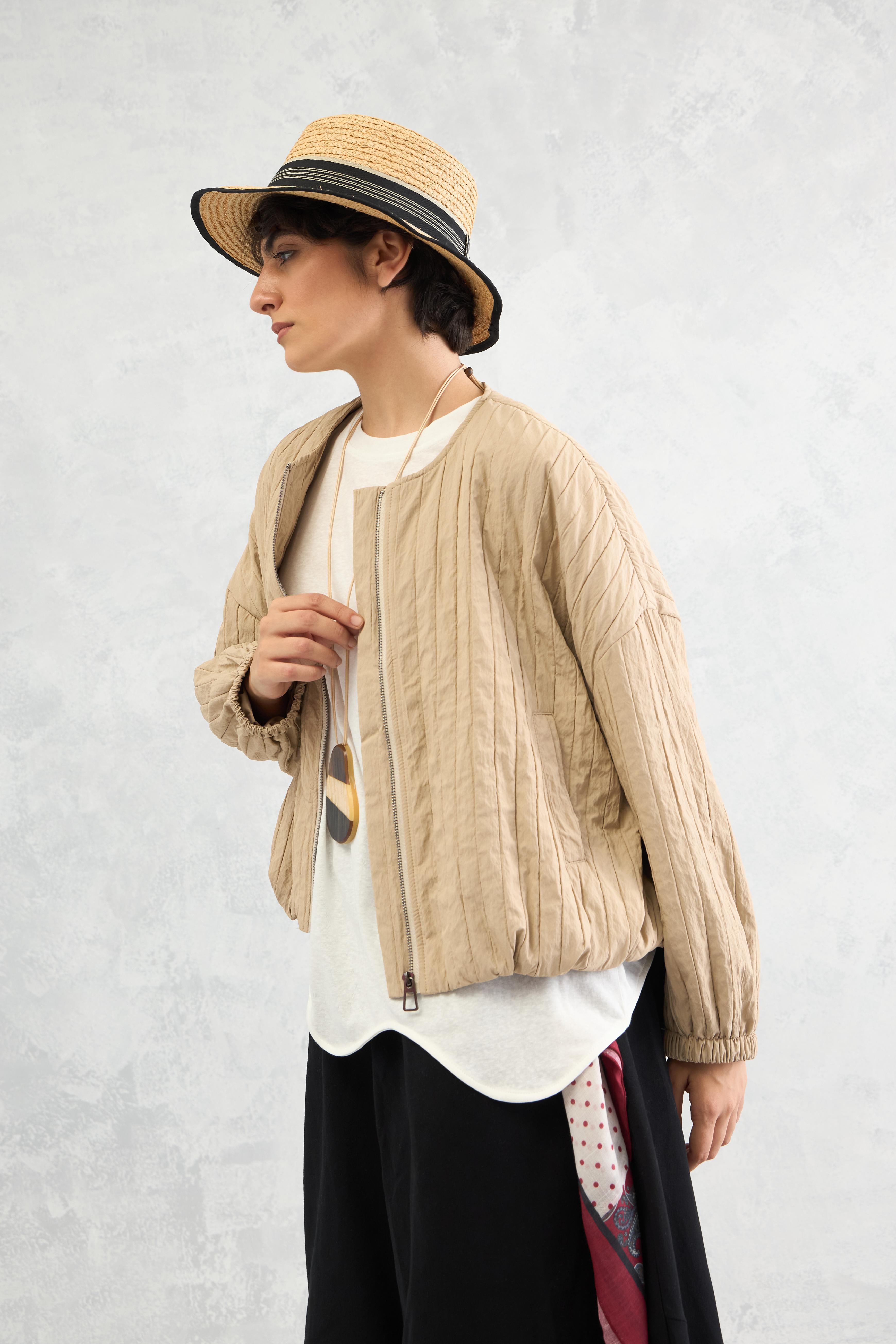 Quilted Blouson Jacket (10% Off Auto Applied On Add to Cart)
