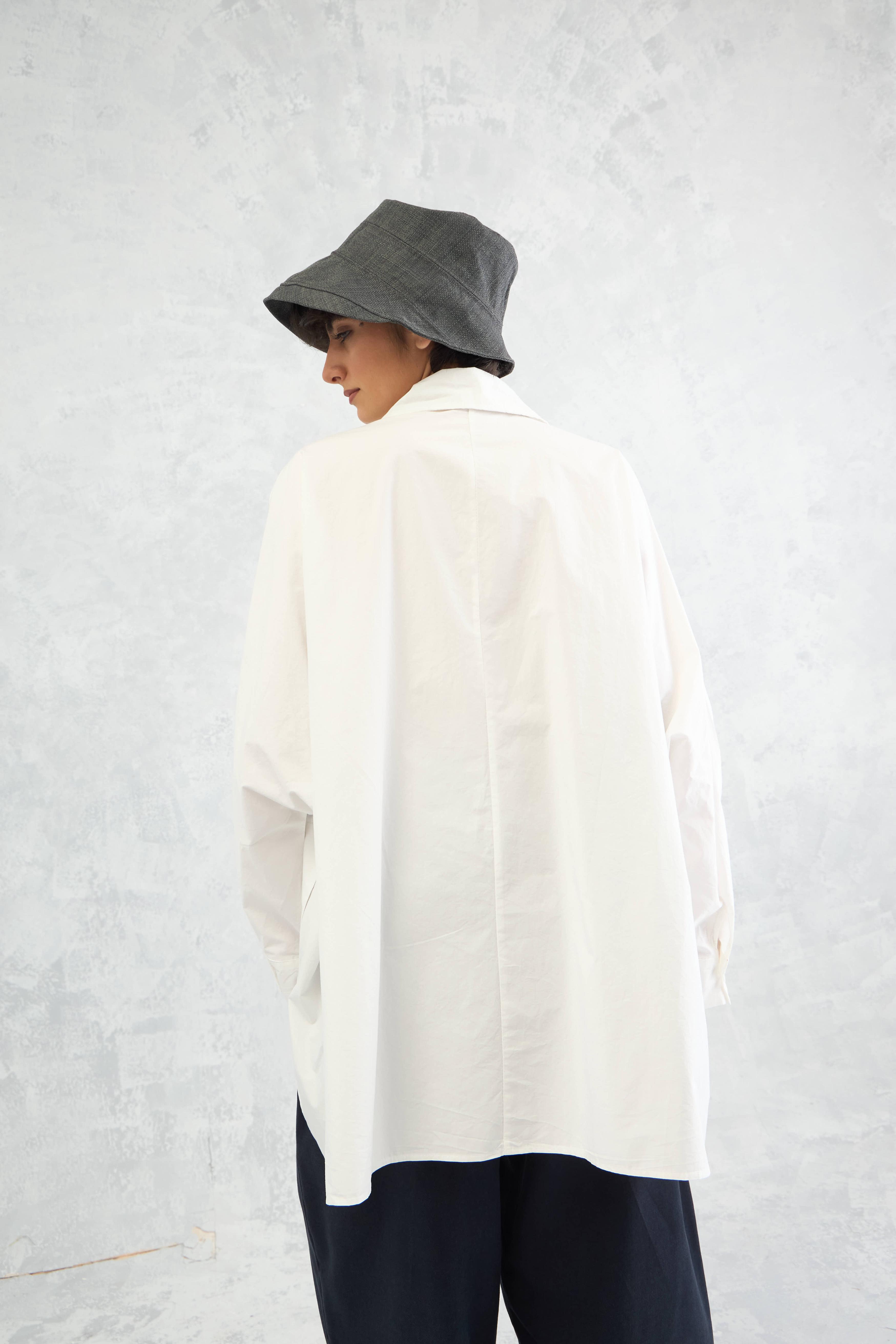 White Noir Shirt (10% Off Auto Applied On Add to Cart)