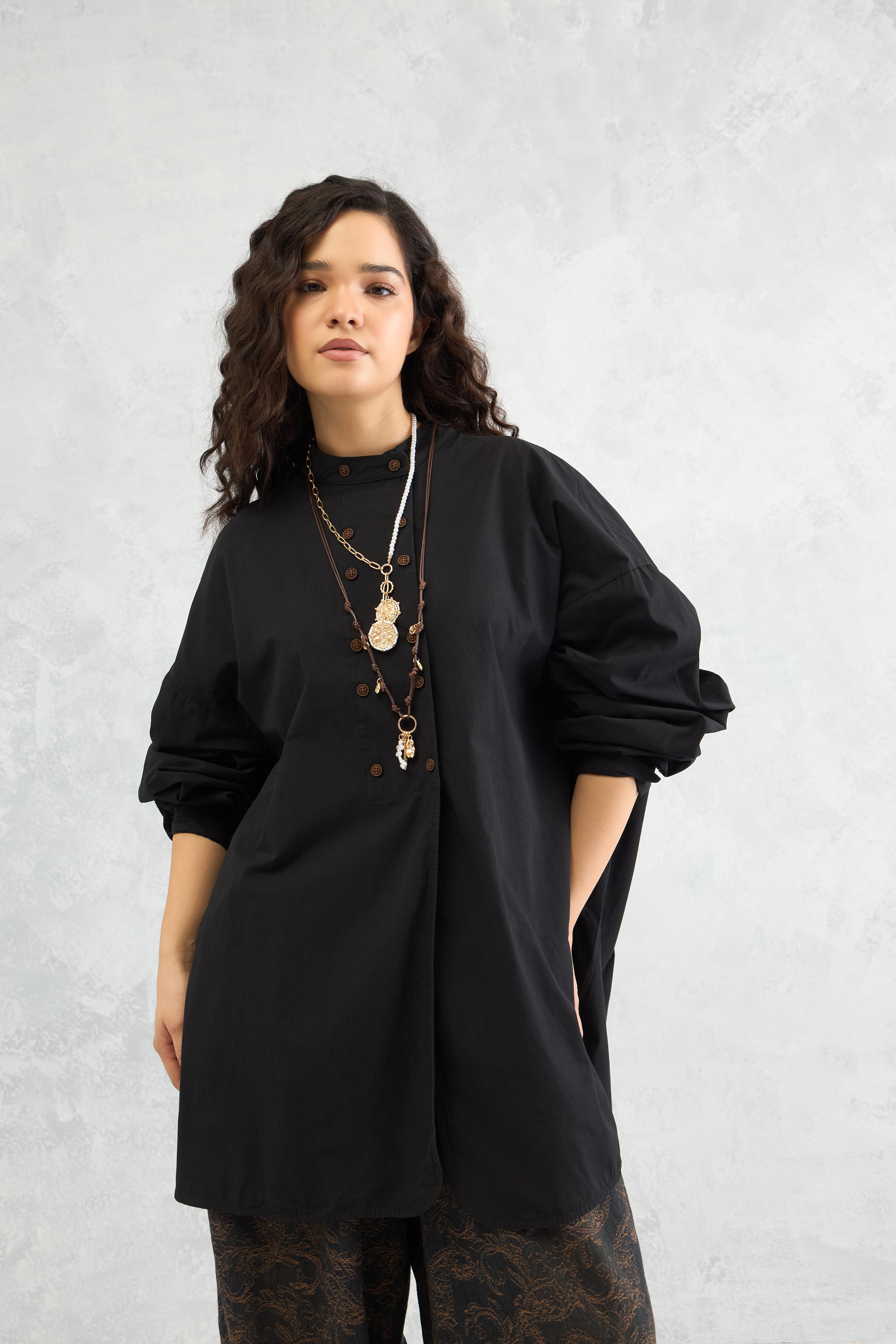 Duo Placket Shirt (10% Off Auto Applied On Add to Cart)