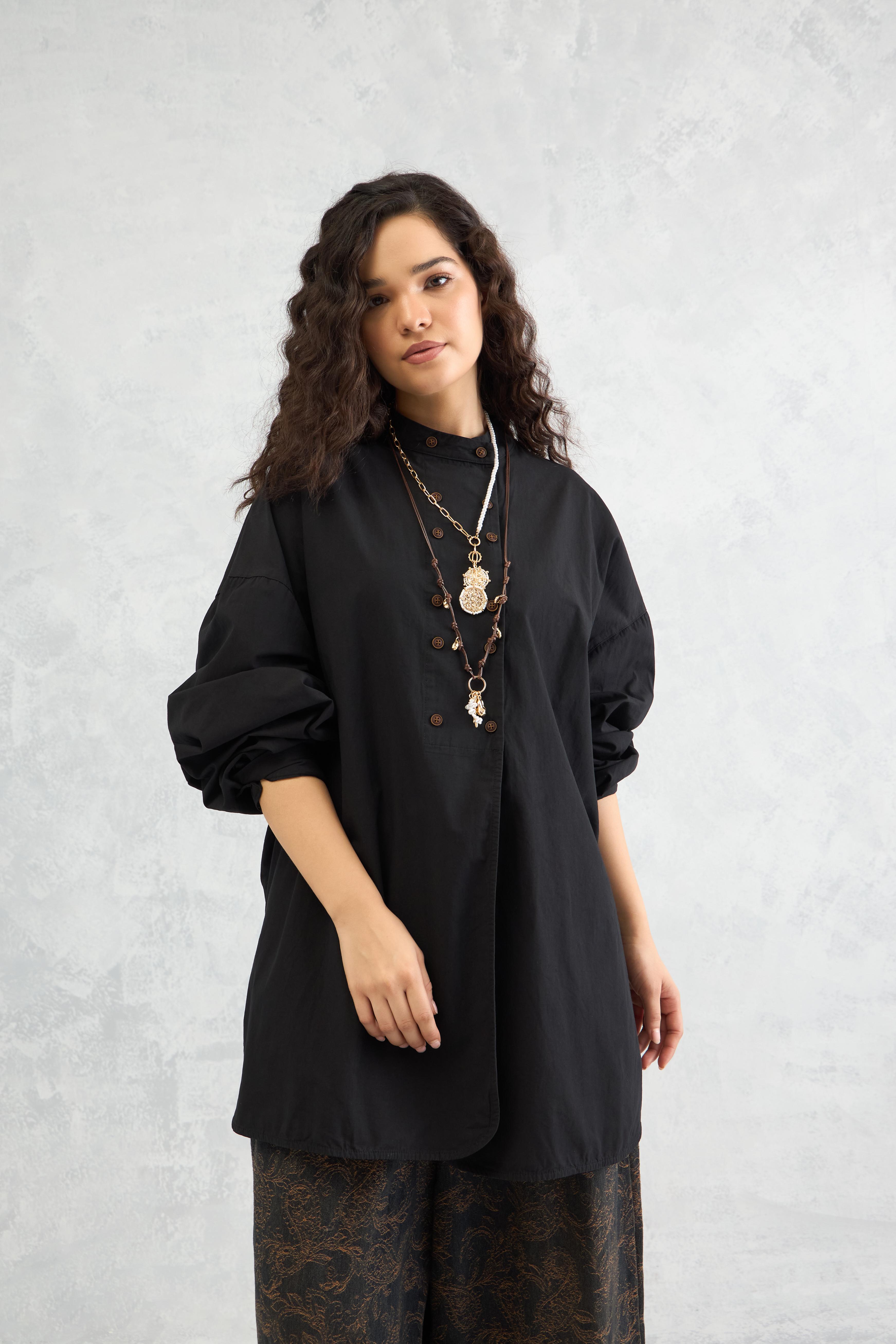 Duo Placket Shirt (10% Off Auto Applied On Add to Cart)