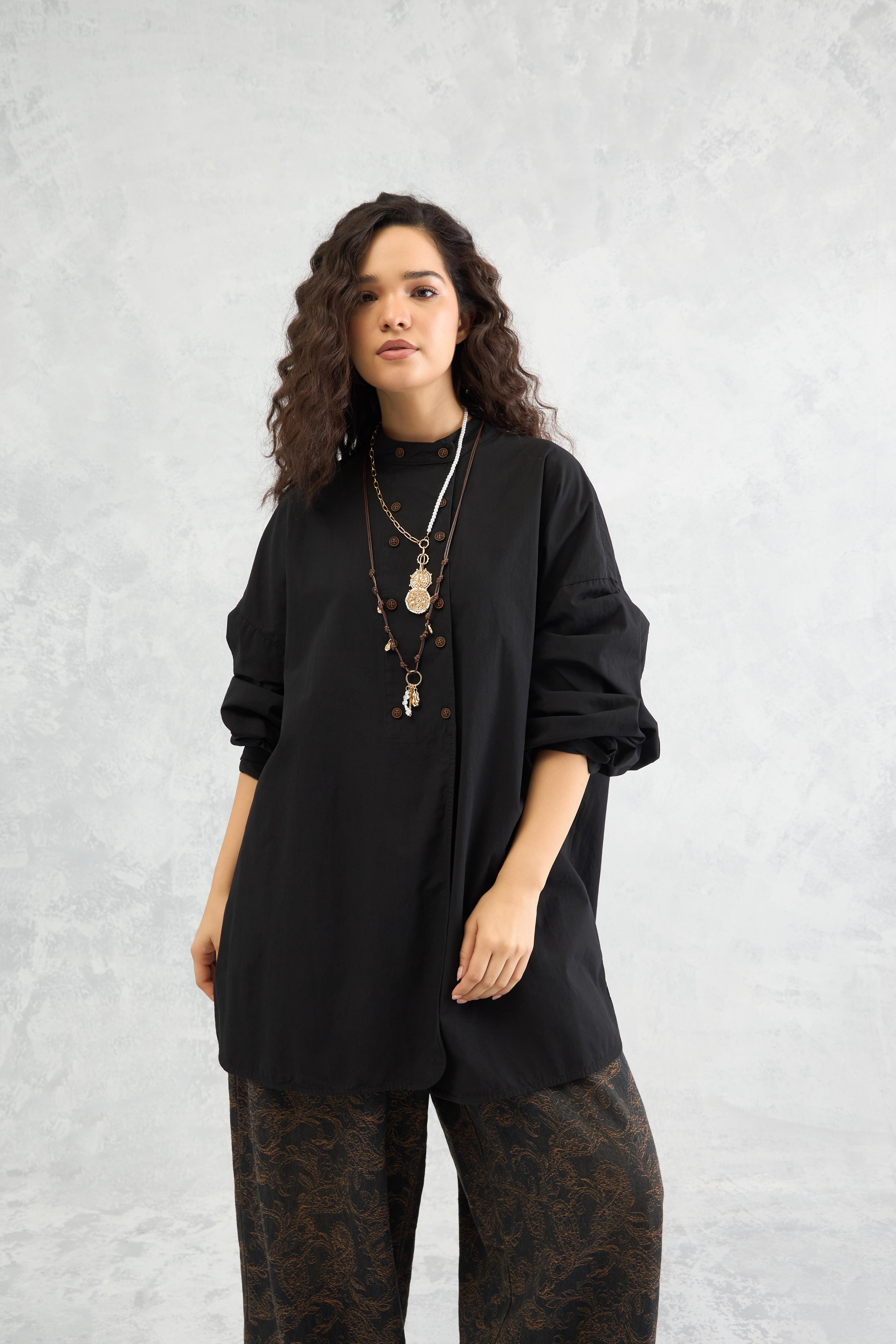 Duo Placket Shirt (10% Off Auto Applied On Add to Cart)