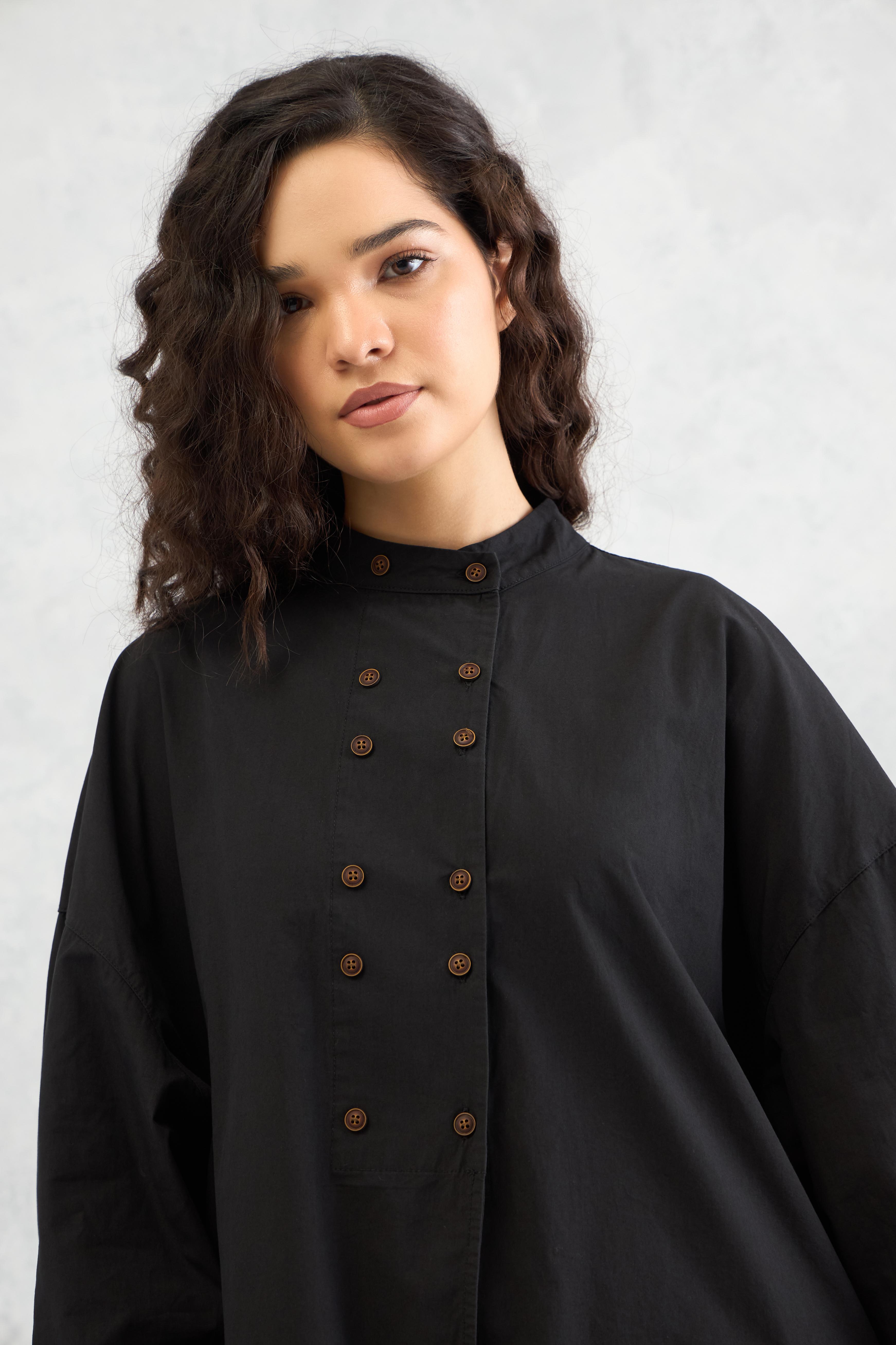 Duo Placket Shirt (10% Off Auto Applied On Add to Cart)