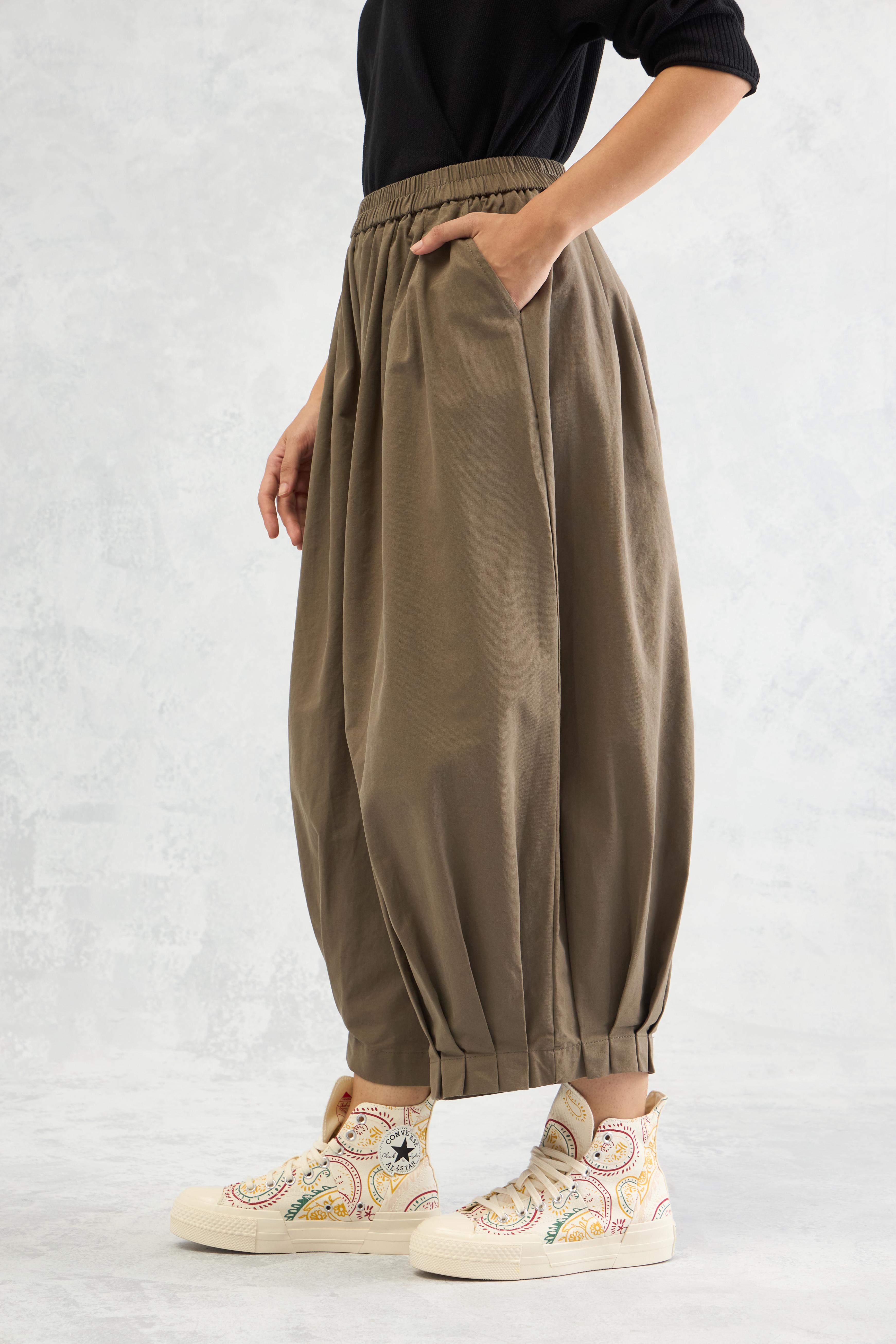 Barrel Pleat Pants (10% Off Auto Applied On Add to Cart)