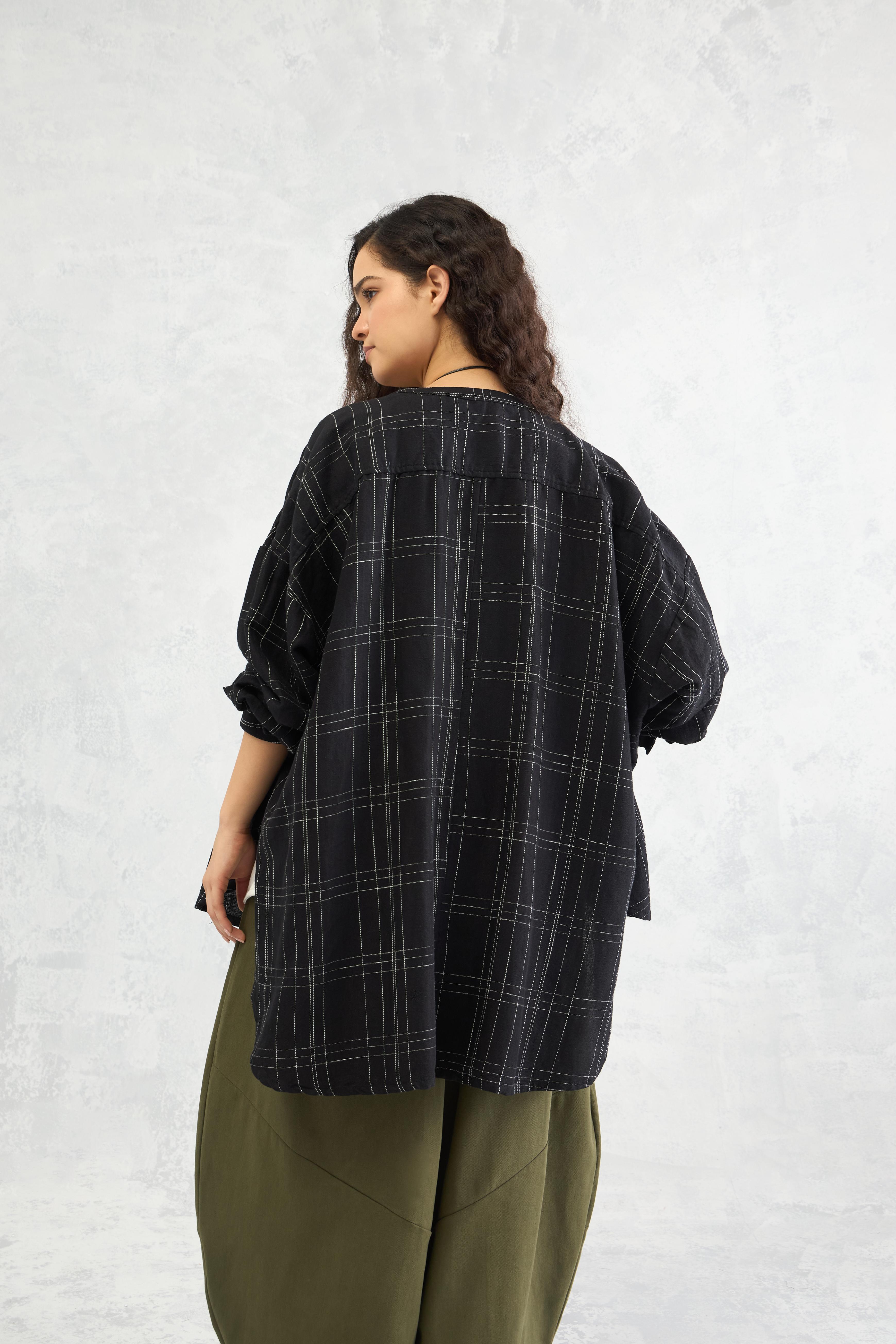 Gridline Overshirt (10% Off Auto Applied On Add to Cart)