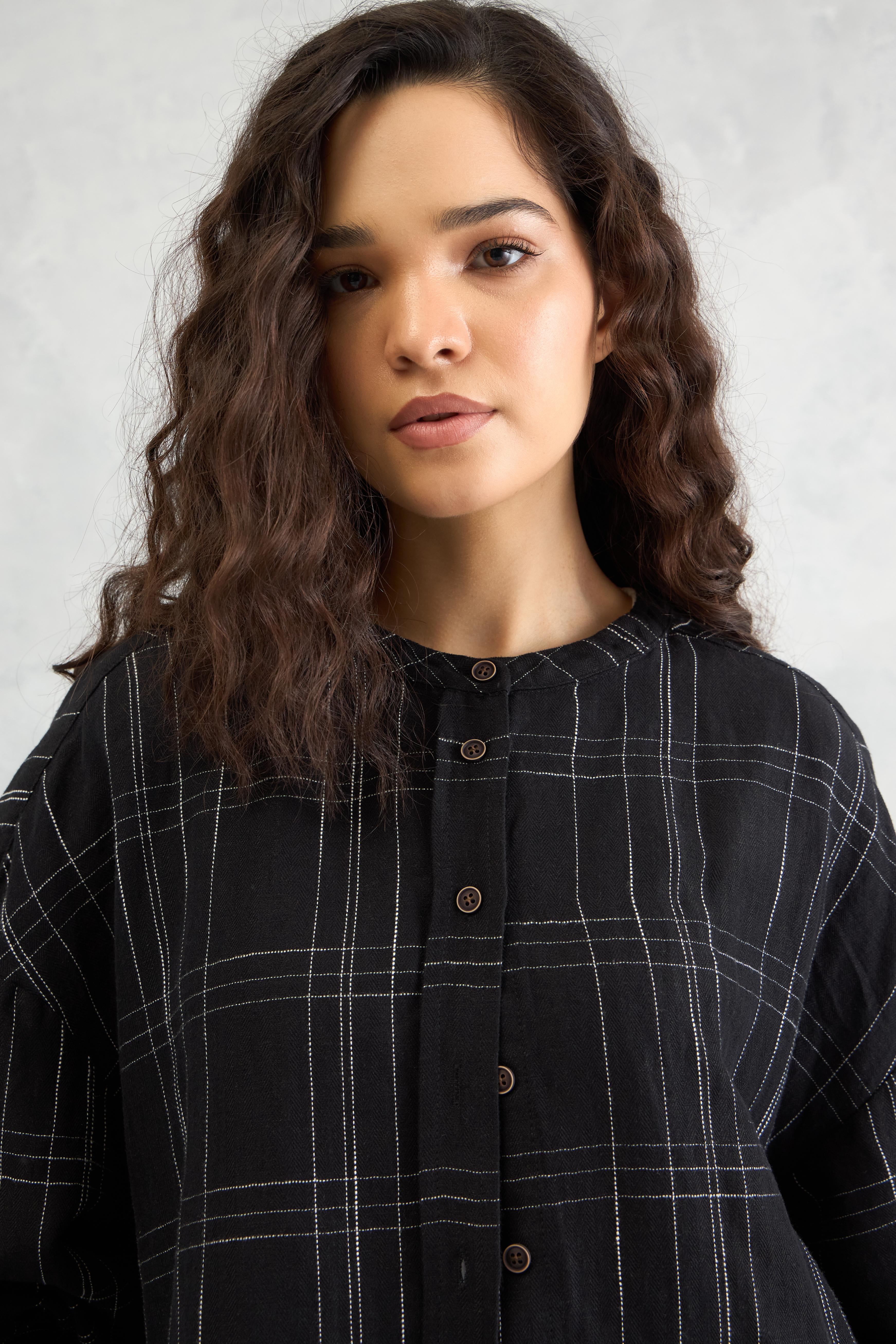 Gridline Overshirt (10% Off Auto Applied On Add to Cart)