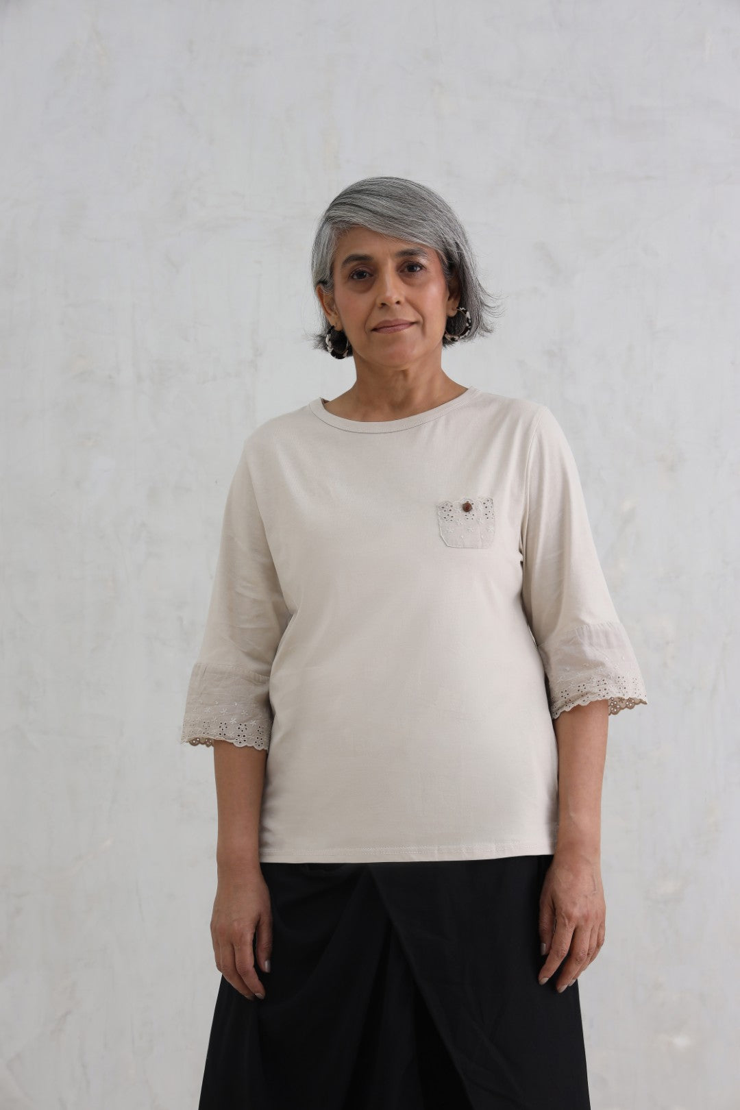 Beige Bloom Top (20% Off Auto Applied On Add to Cart)