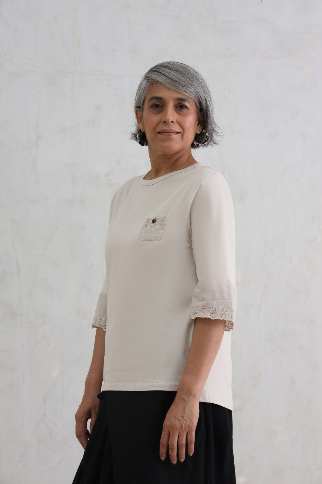 Beige Bloom Top (20% Off Auto Applied On Add to Cart)