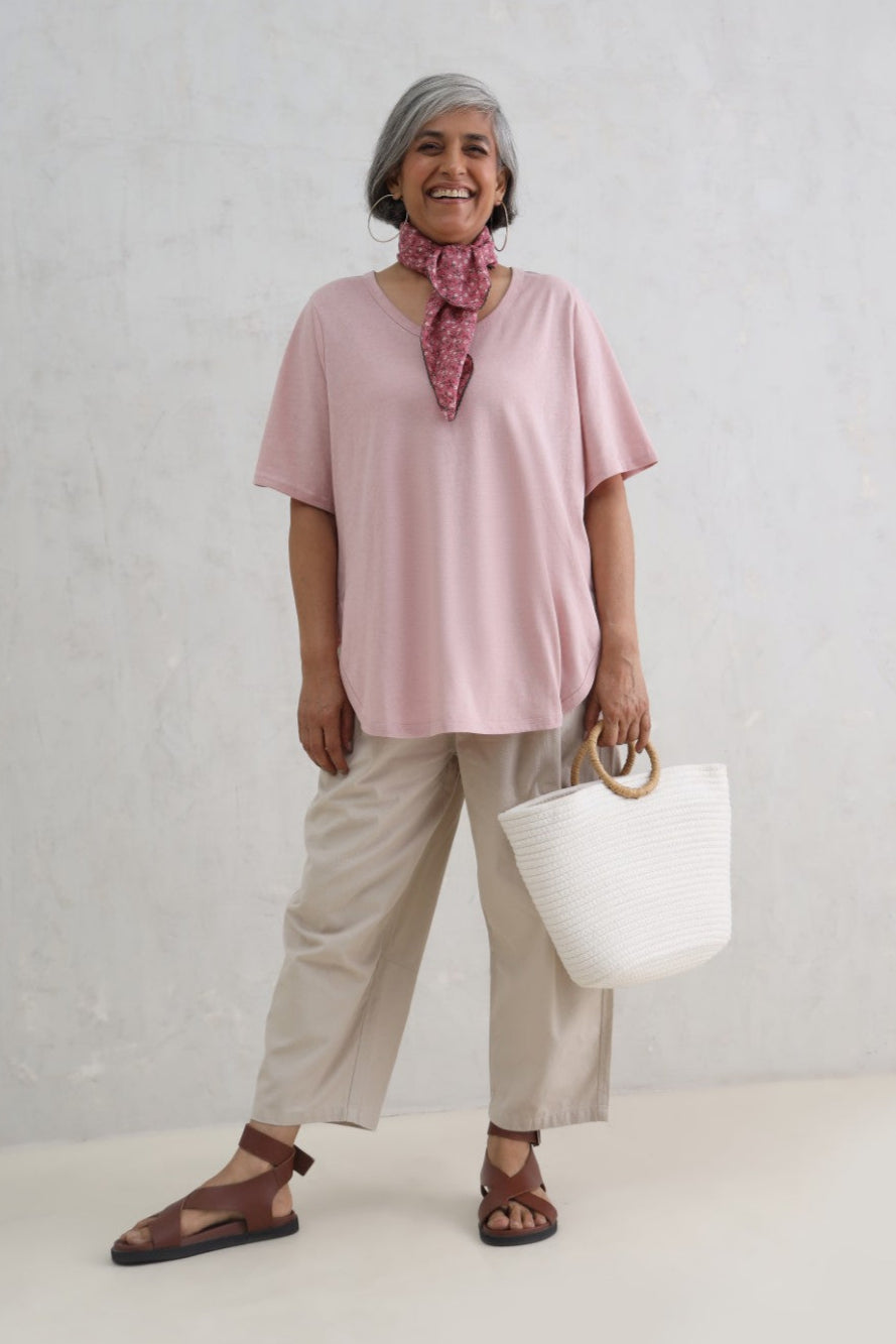 Soft Pink Knitted Top (20% Off Auto Applied On Add to Cart)