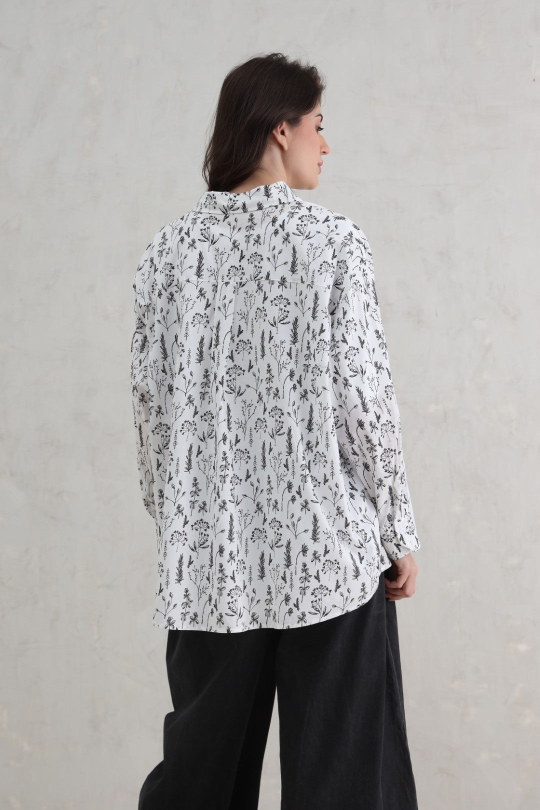 Woven Classic Shirt – White & Black (20% Off Auto Applied On Add to Cart)