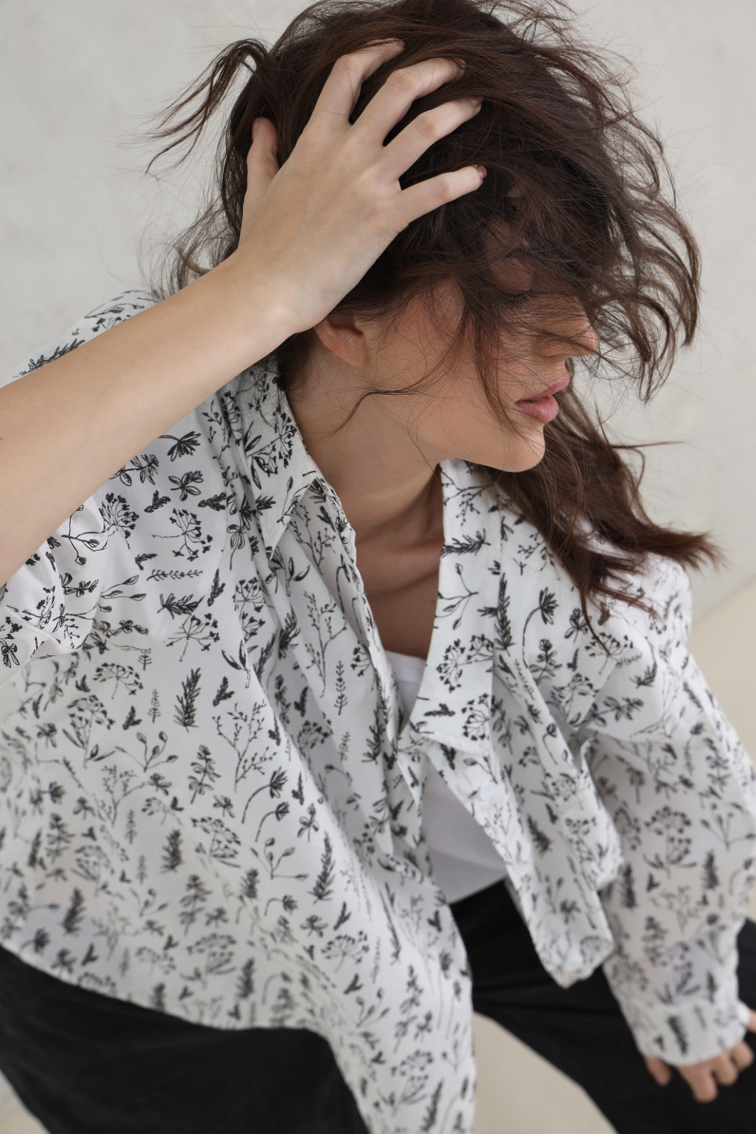 Woven Classic Shirt – White & Black (20% Off Auto Applied On Add to Cart)