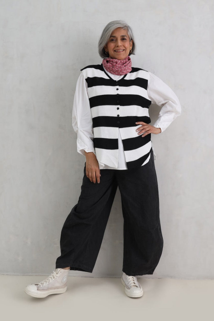 Classic Stripped Waistcoat (20% Off Auto Applied On Add to Cart)