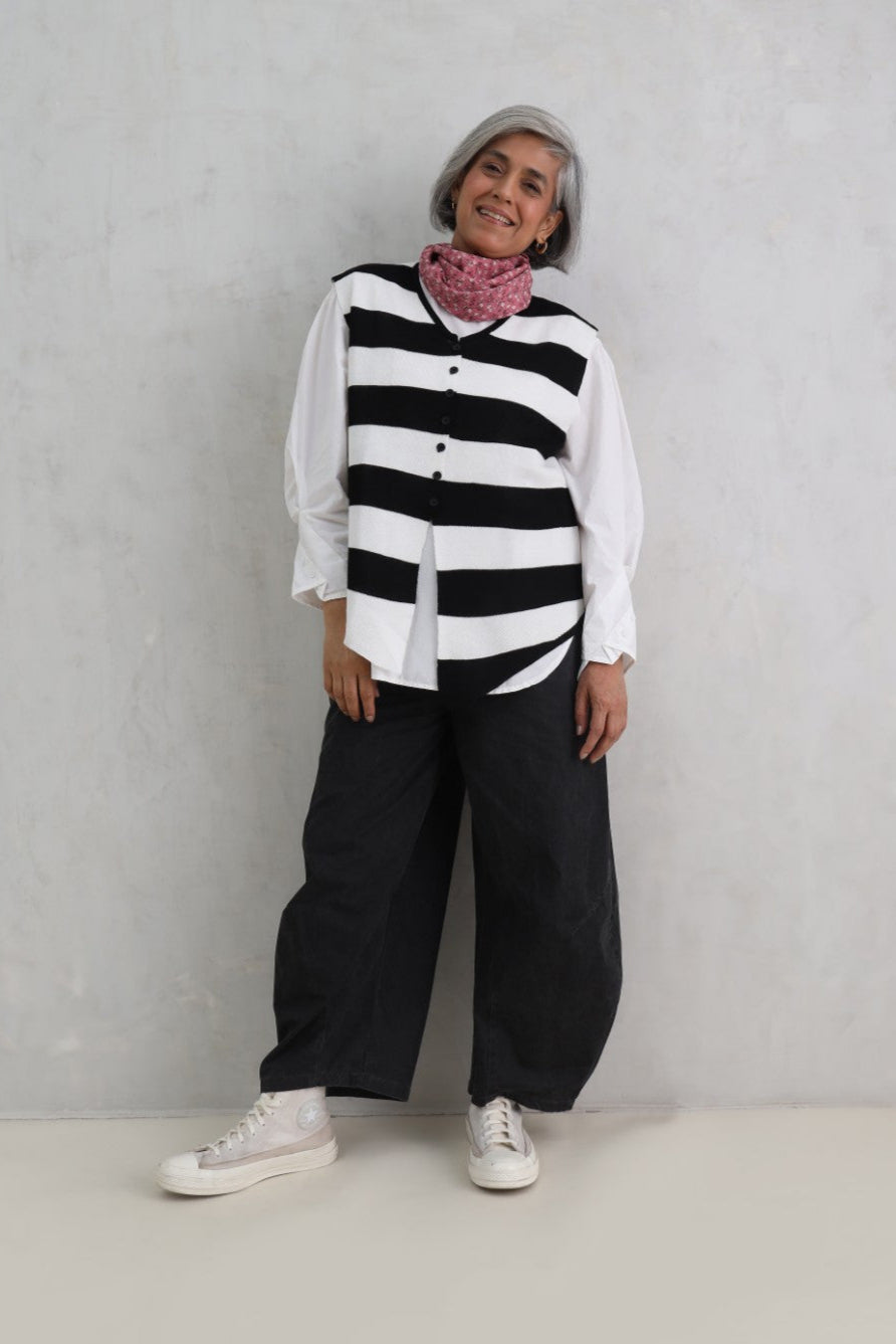 Classic Stripped Waistcoat (20% Off Auto Applied On Add to Cart)