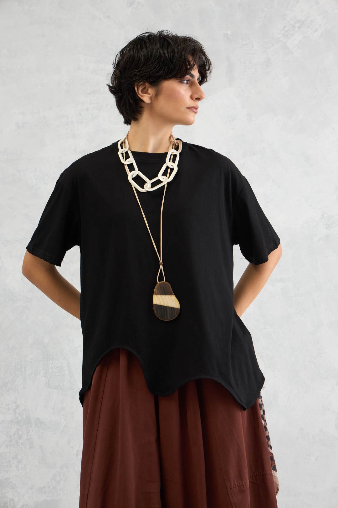 Wave Hem Tee (10% Off Auto Applied On Add to Cart)