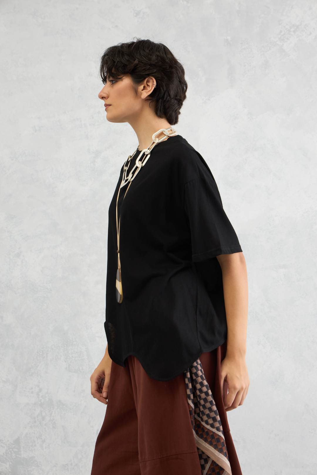 Wave Hem Tee (10% Off Auto Applied On Add to Cart)
