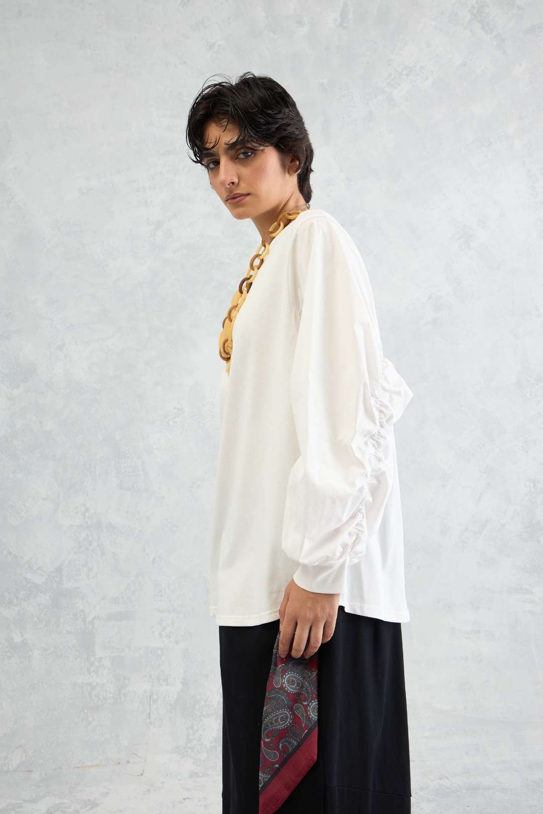 Scrunch Sleeve Tee (10% Off Auto Applied On Add to Cart)