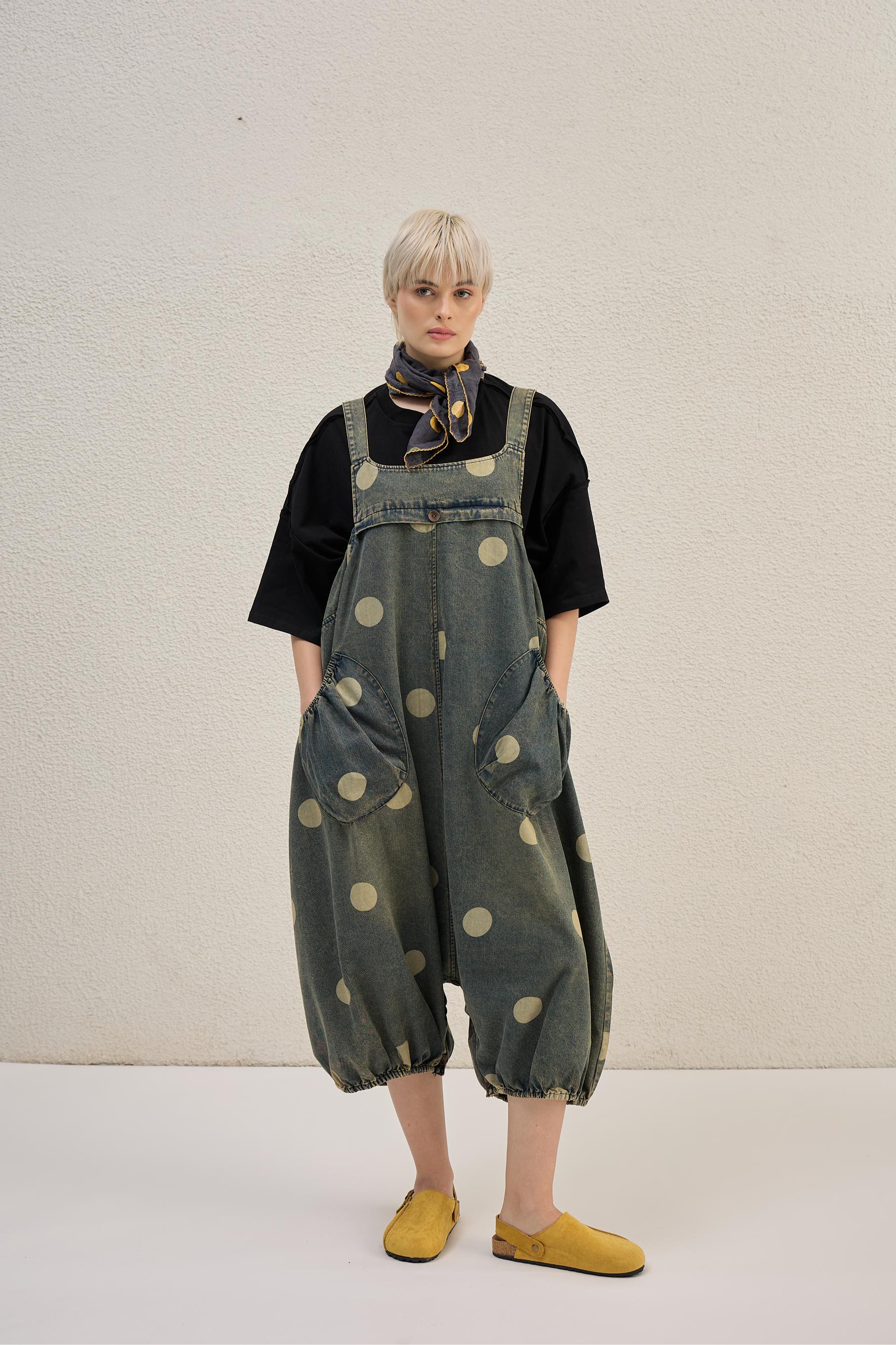 Polka Rebellion Dungaree