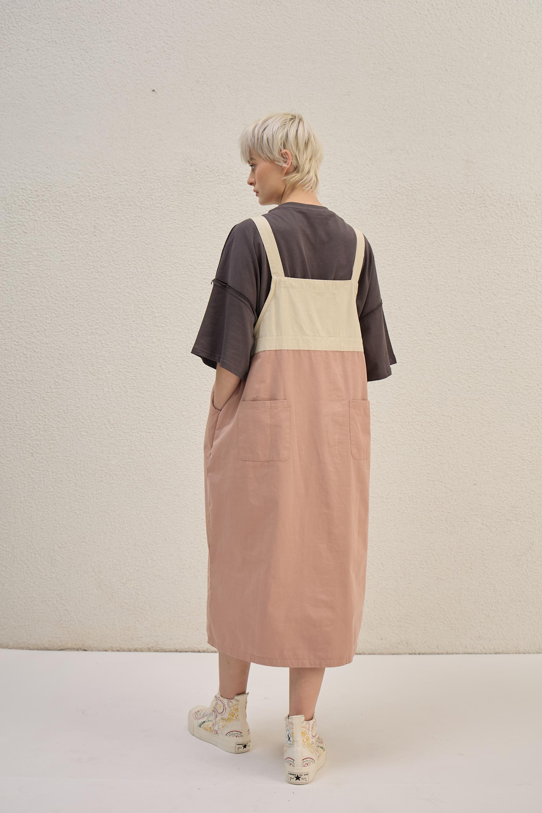 The Dual Tone Dungree Dress