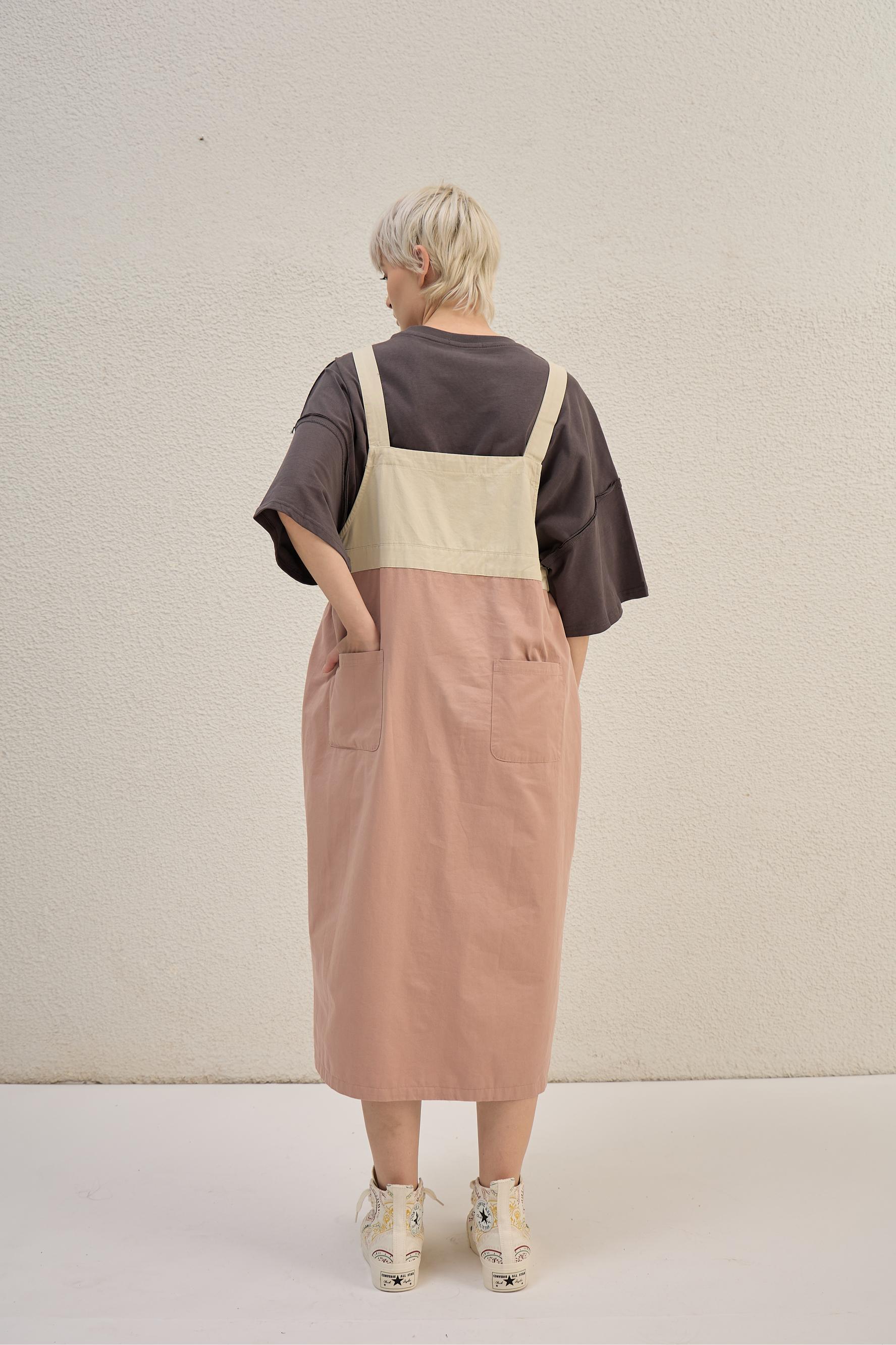 The Dual Tone Dungree Dress
