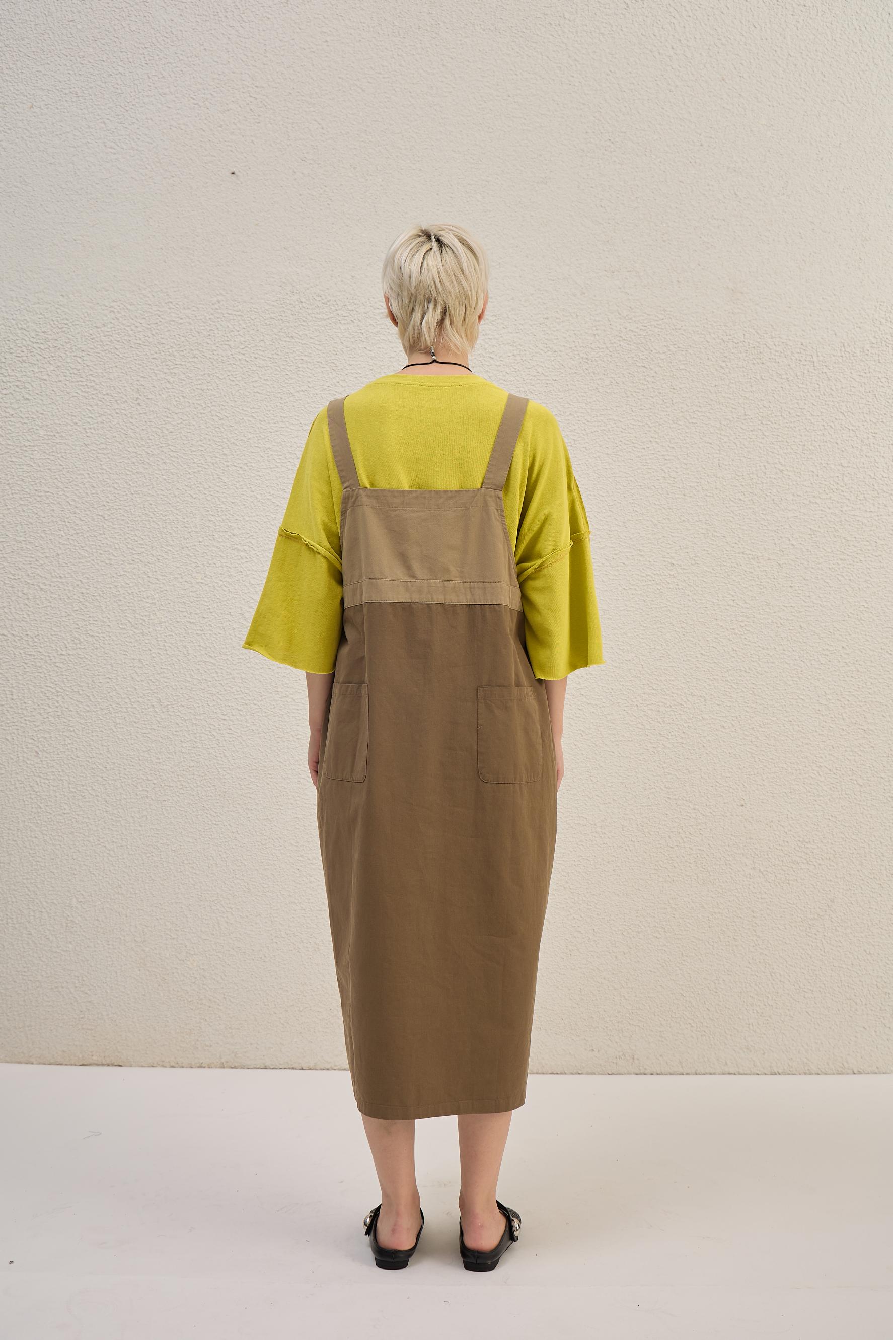 The Dual Tone Dungree Dress