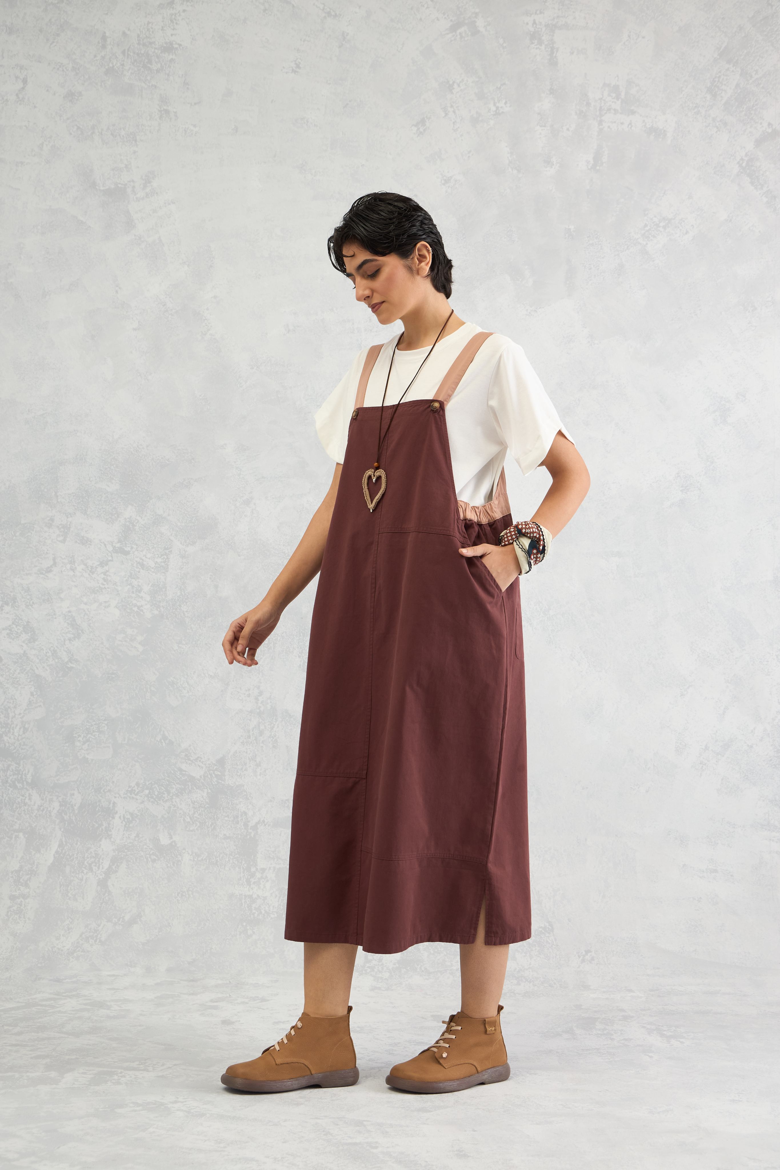 The Dual Tone Dungree Dress