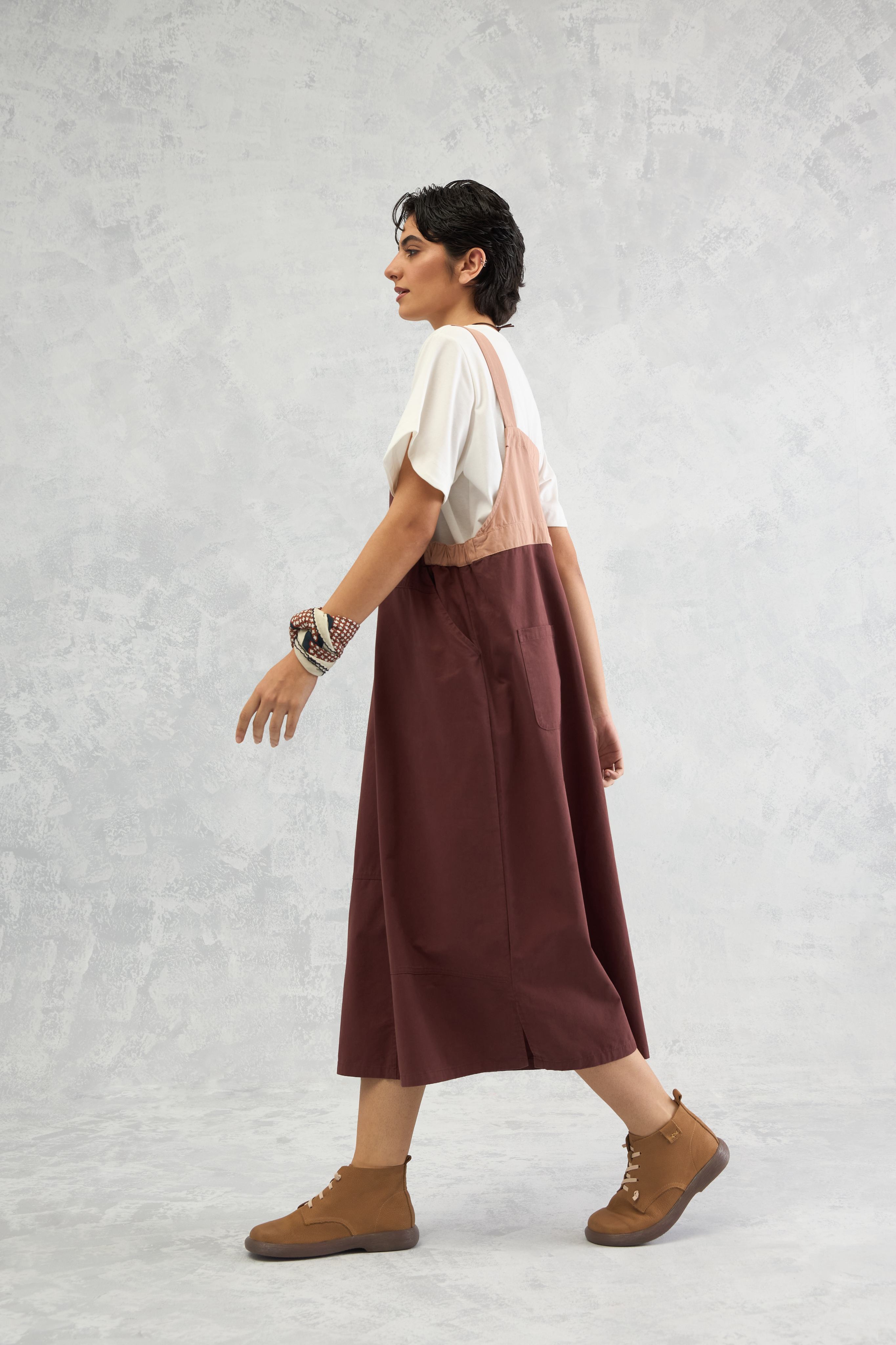 The Dual Tone Dungree Dress