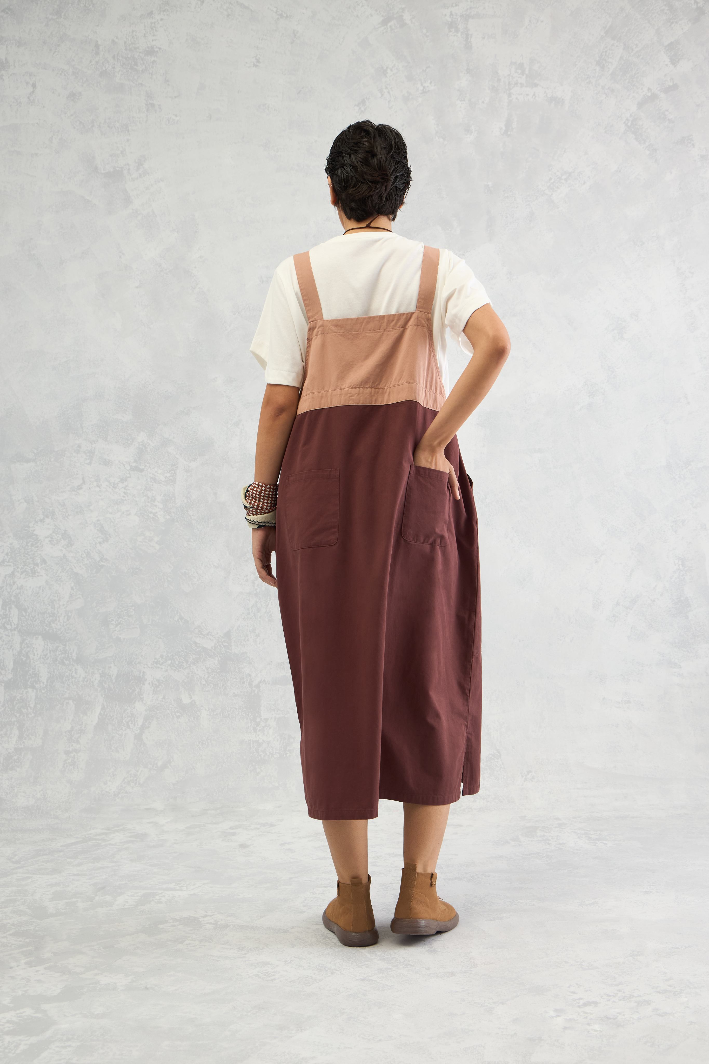 The Dual Tone Dungree Dress