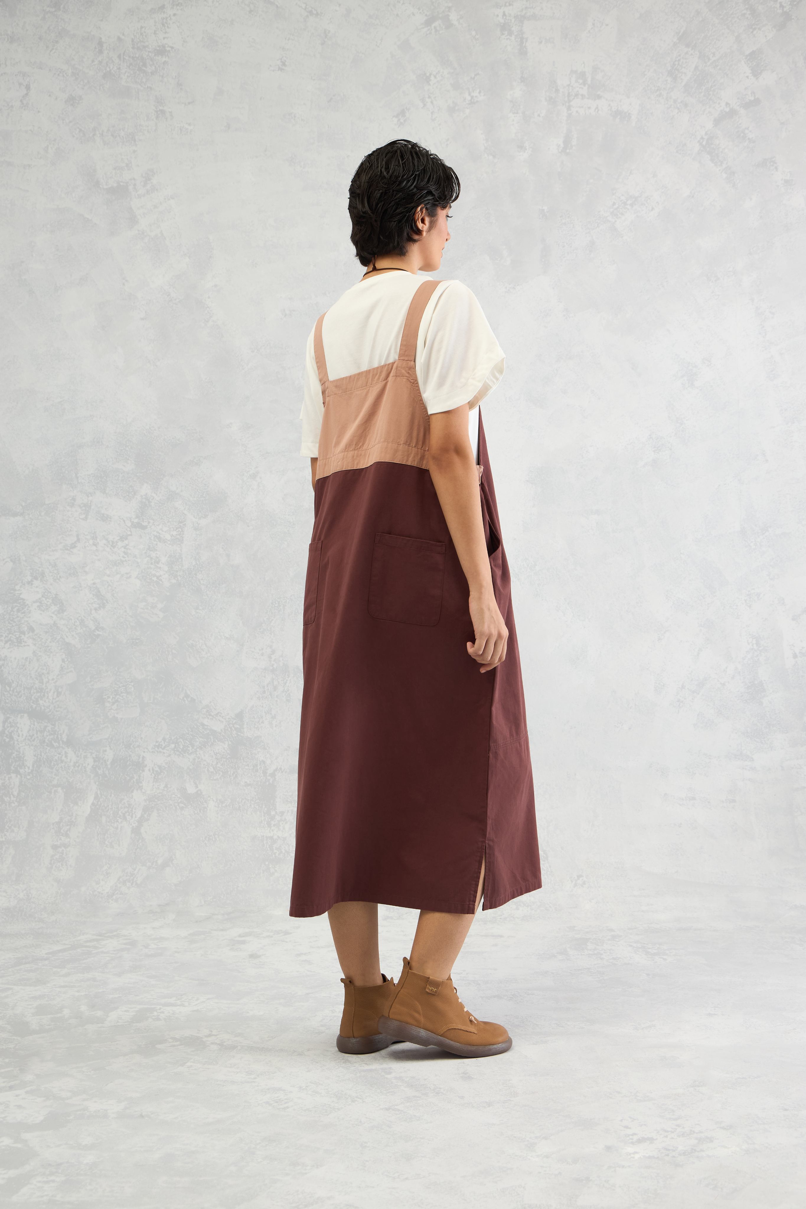The Dual Tone Dungree Dress