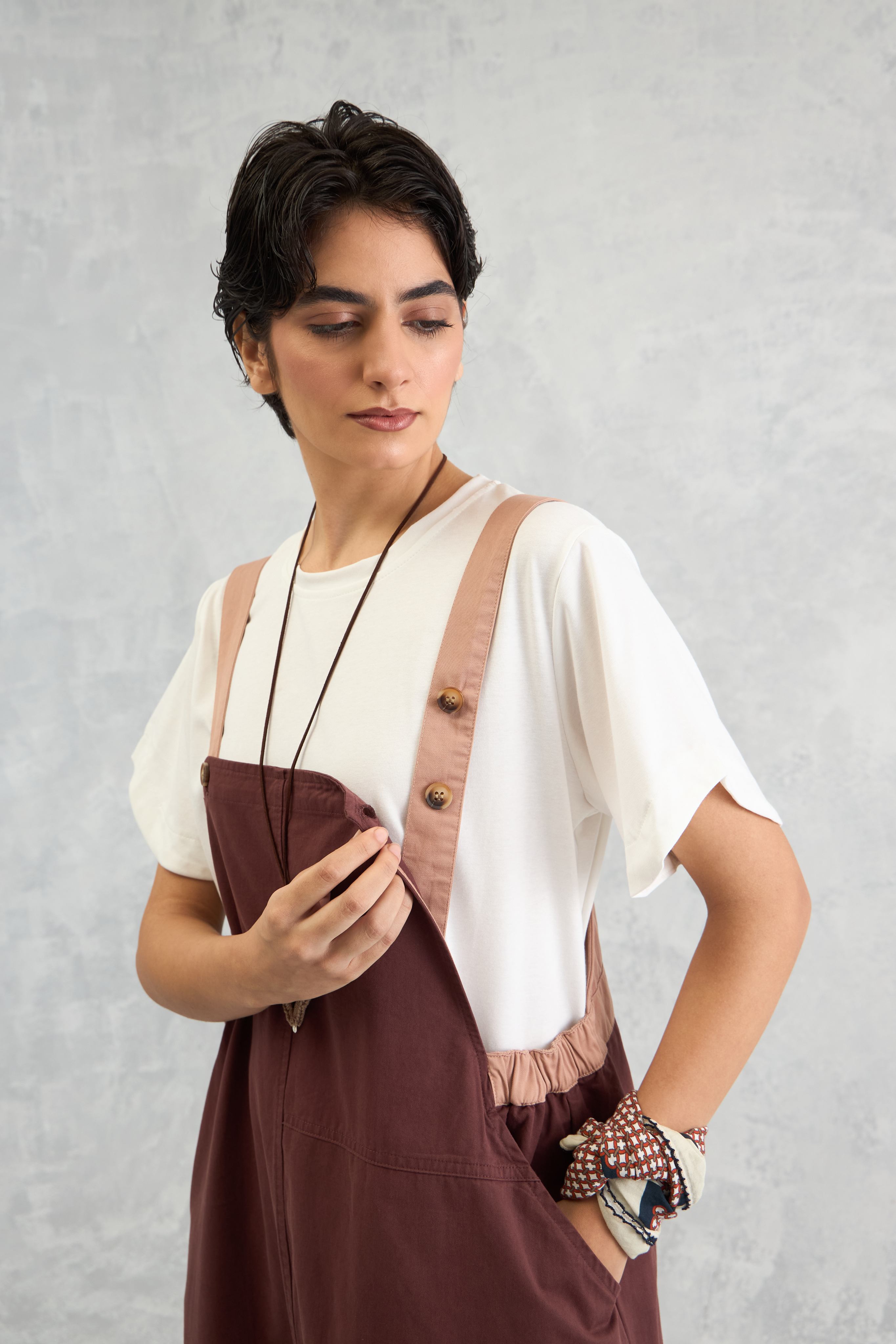 The Dual Tone Dungree Dress