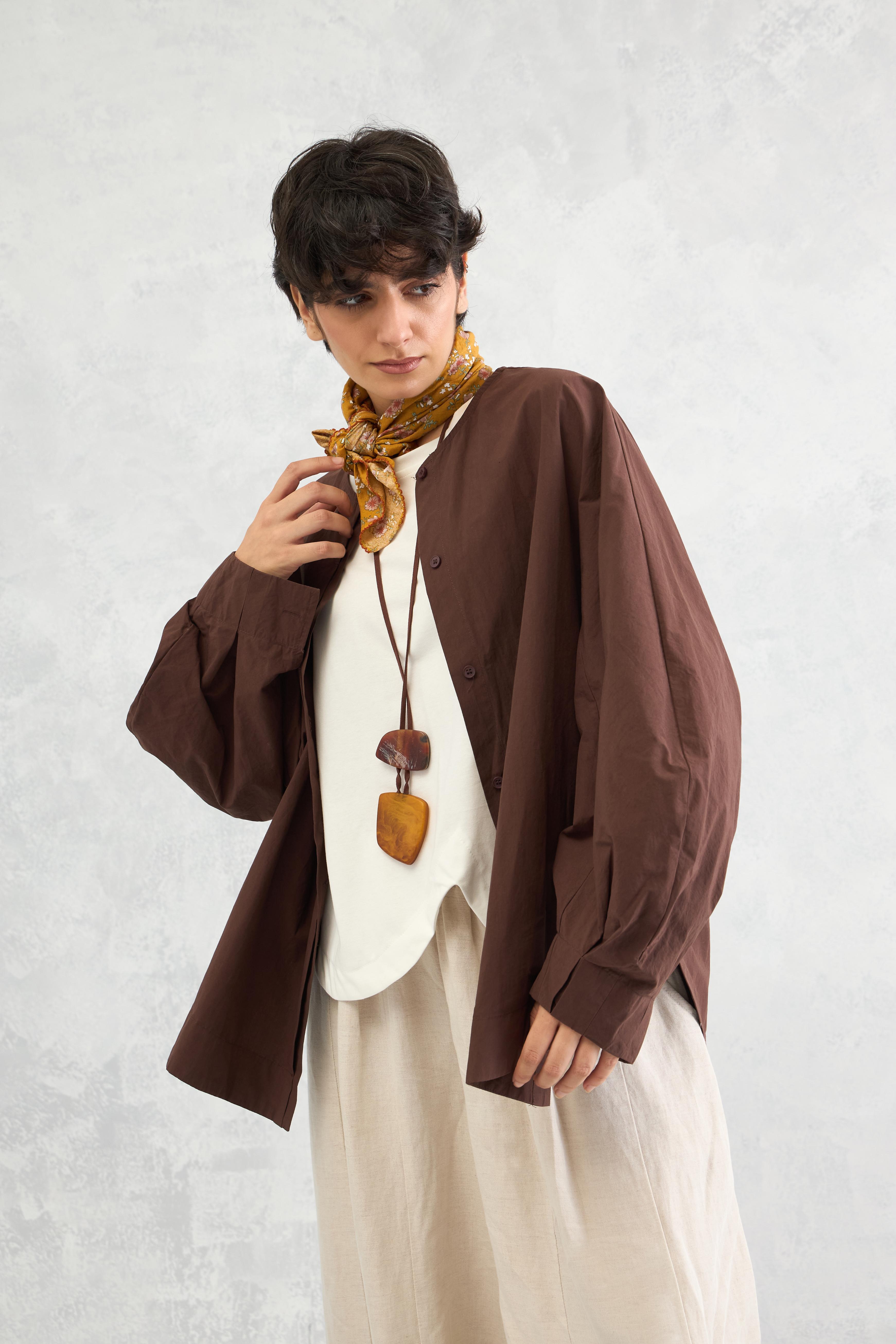 Half Placket Tunic Shirt (10% Off At Checkout. Use Code NEW)